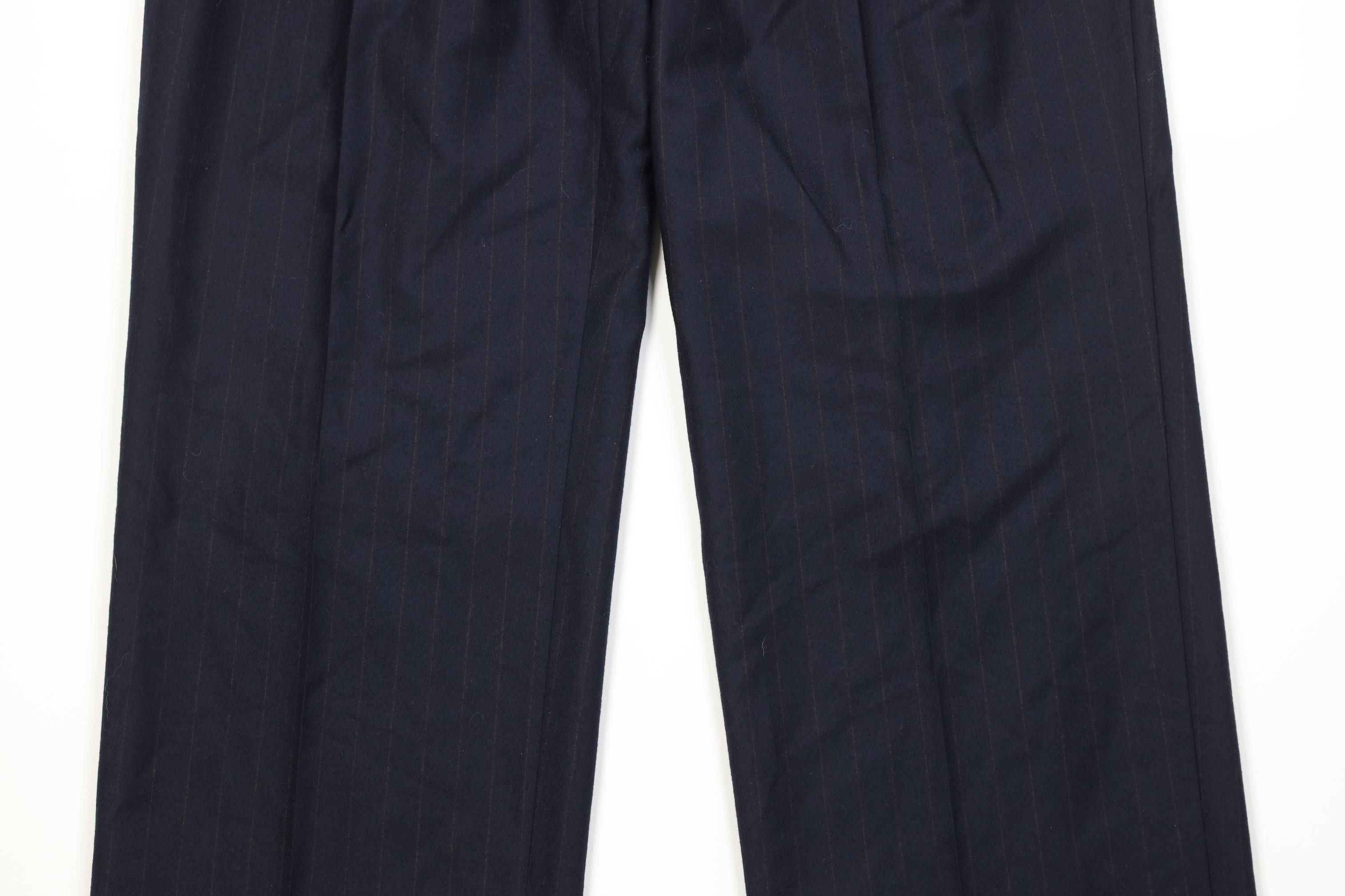 Vintage Vintage 90s Streetwear Knit Wide Leg Chino Pants Striped Size US 38 / EU 54 - 3 Thumbnail