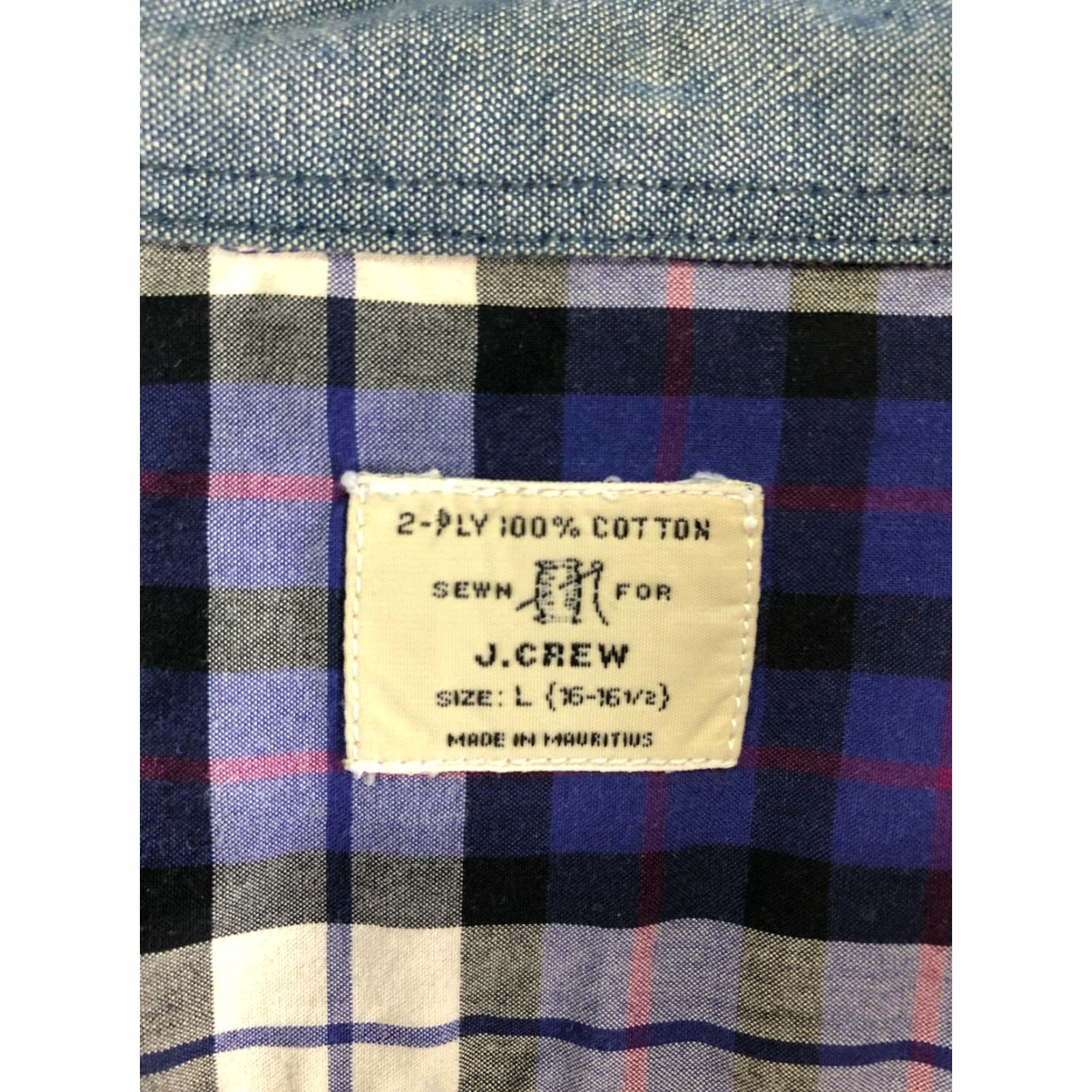 J.Crew J.Crew Purple Long Sleeve Button-Down Collar Shirt Mens Large Regular Size US L / EU 52-54 / 3 - 6 Thumbnail
