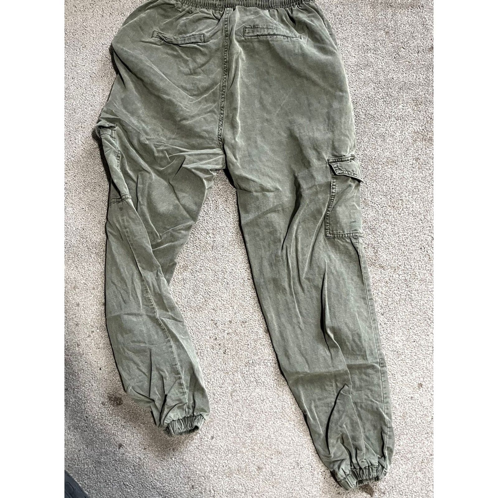 7 For All Mankind 7 For All Mankind Jogger Pants Army Green Womens XS Size 26" / US 2 / IT 38 - 3 Thumbnail