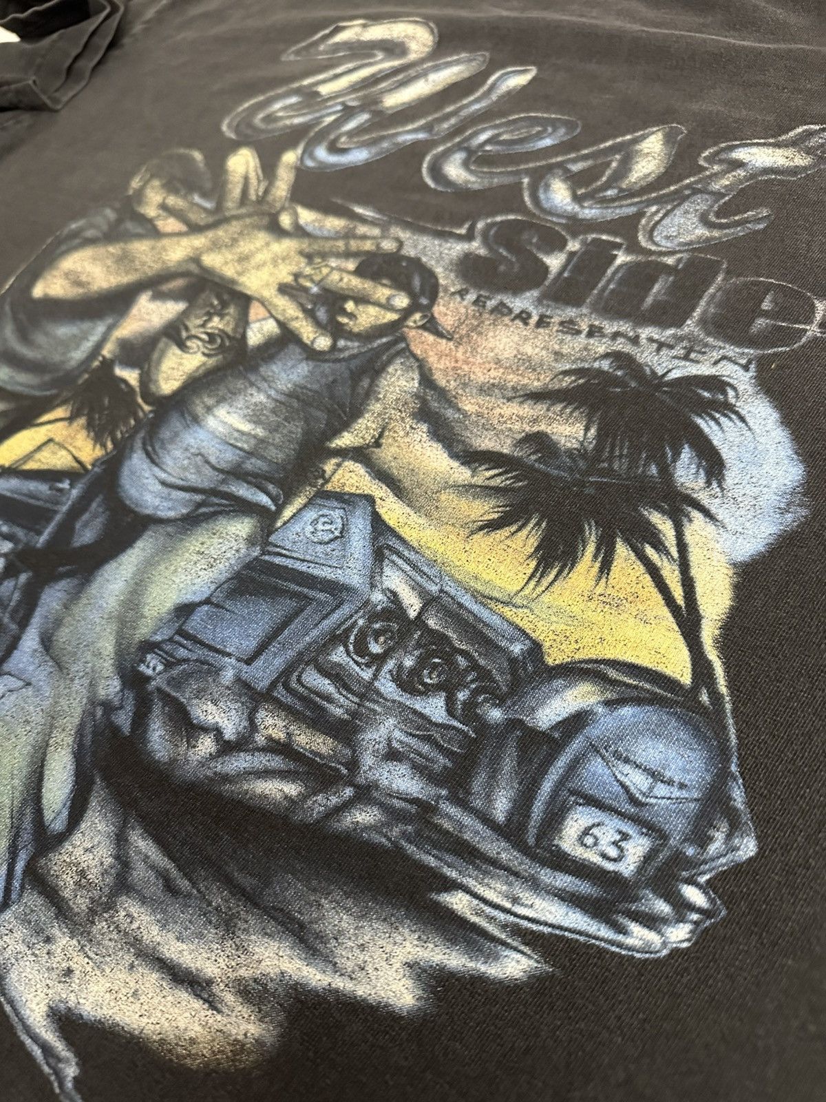 Homies × Rap Tees × Vintage Vintage 90's Chicano Cruisin Low Homies Lowrider XL Rap Tee Size US XL / EU 56 / 4 - 12 Thumbnail