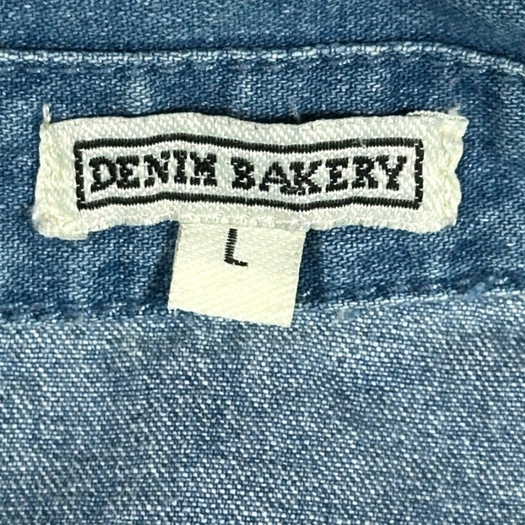 Denime VINTAGE Denim Bakery Kokopelli Jacket Womens Large Blue Denim Embroidered Western 90s Jacket Size L / US 10 / IT 46 - 4 Thumbnail