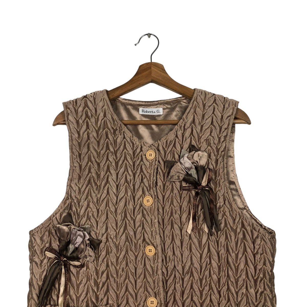 Vintage 🔥VINTAGE QUILTED VEST WORKER DESIGNER ROBERTA G. Size US M / EU 48-50 / 2 - 5 Thumbnail