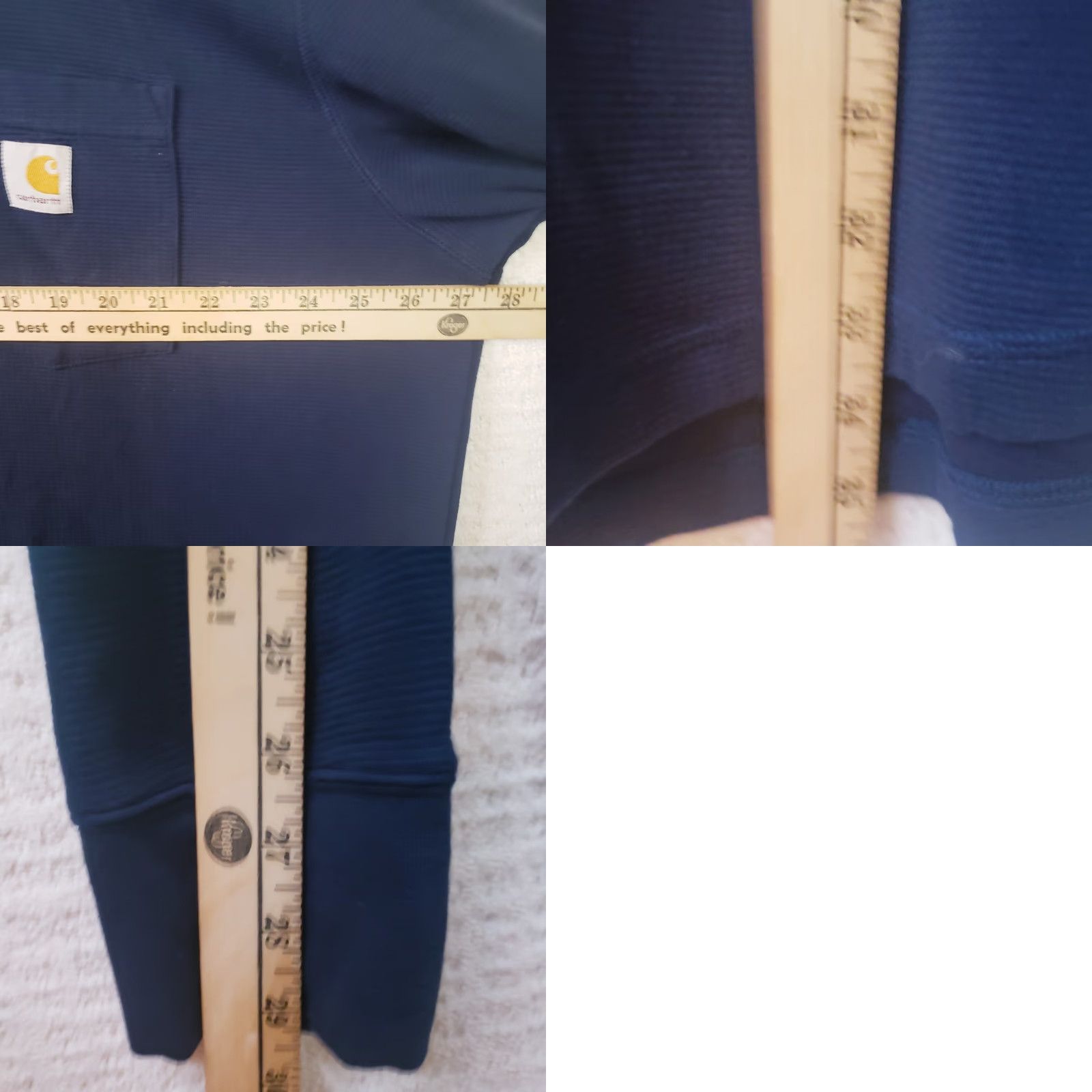 Carhartt Carhartt Sweatshirt 1/4 Zip Pullover Mens 2XLT Navy Logo Solid Relaxed Big & Tall Size US XXL / EU 58 / 5 - 9 Thumbnail