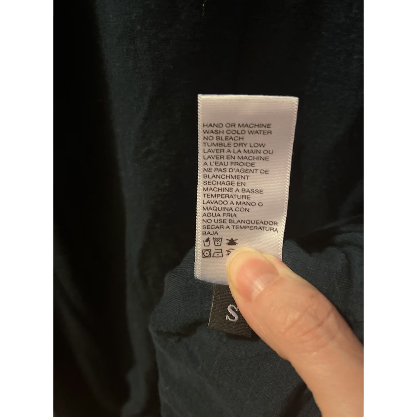 Vintage Groceries Apparel Women's Turtleneck Pullover Blouse Small Navy Blue Long Sleeve Casual Office Workwear Size S / US 4 / IT 40 - 4 Thumbnail