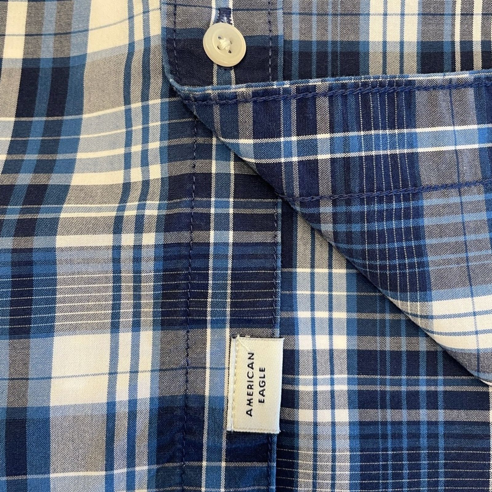 American Eagle Outfitters American Eagle Outfitters Plaid Poplin Button Down Shirt S Size US S / EU 44-46 / 1 - 5 Thumbnail