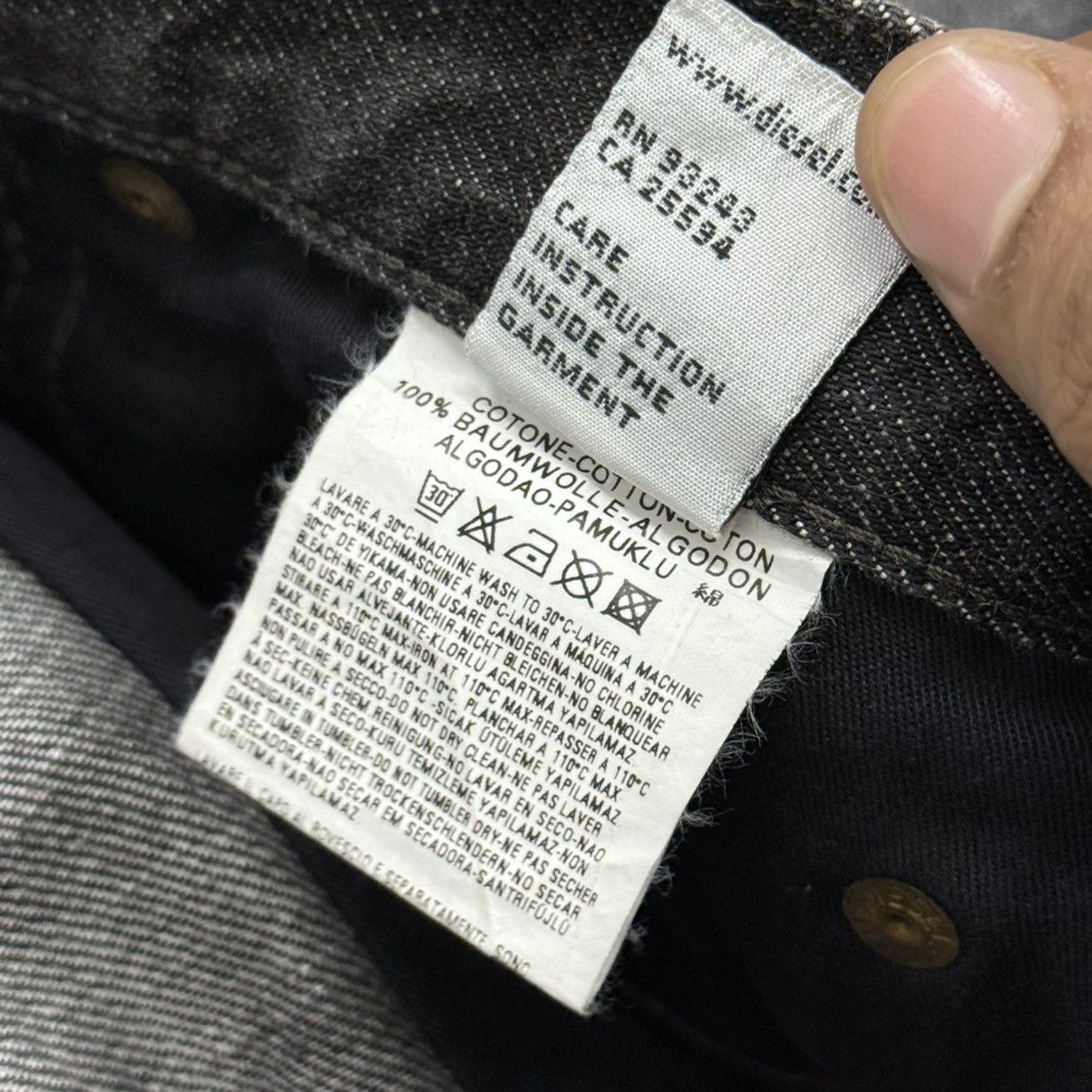 Diesel Vintage Flare Diesel Industry Distressed Unisex Denim Pants Size US 28 / EU 44 - 15 Thumbnail
