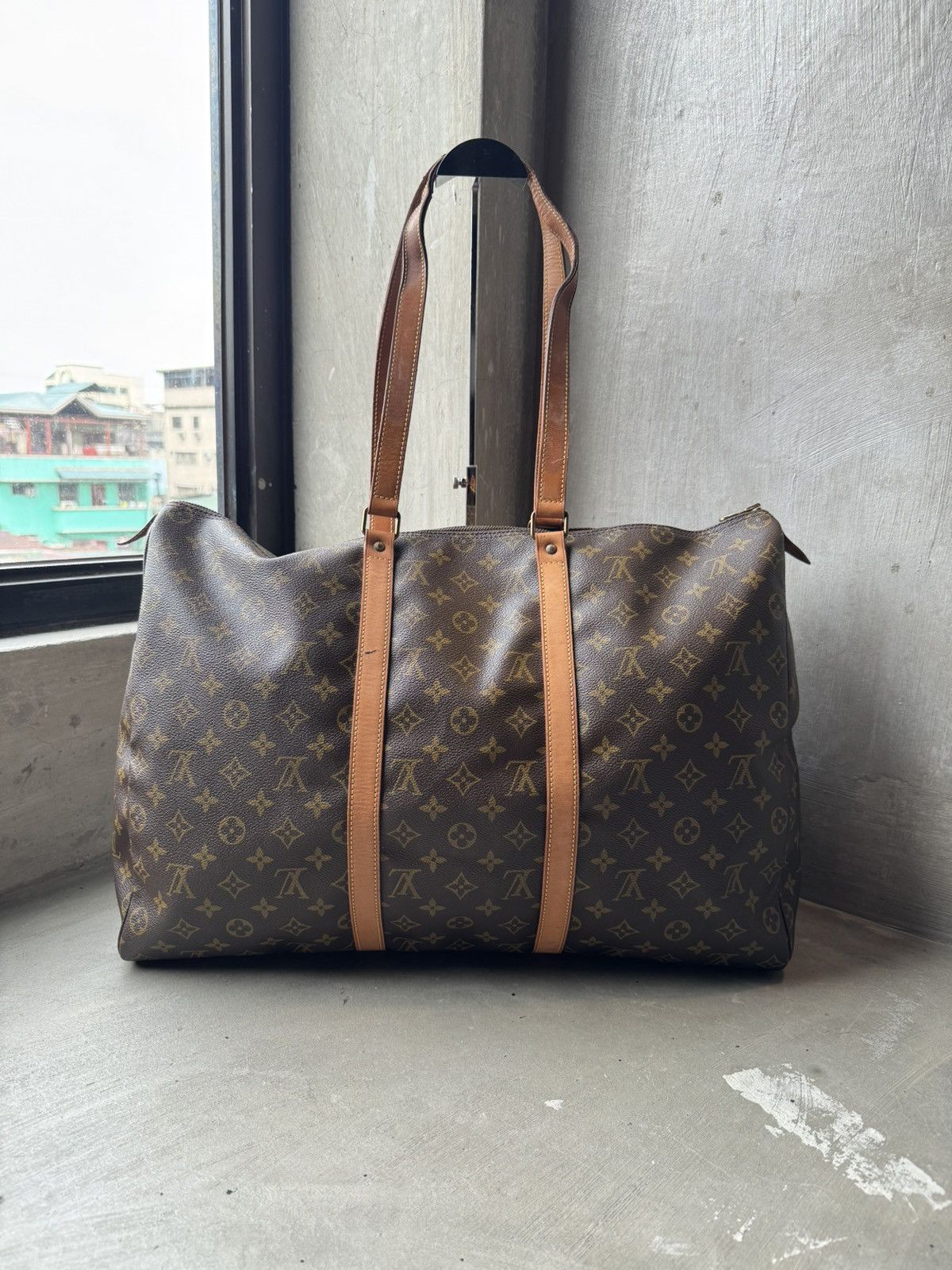 Louis Vuitton Louis Vuitton Monogram Flannery 45 Tote Bag Brown Size ONE SIZE - 1 Thumbnail