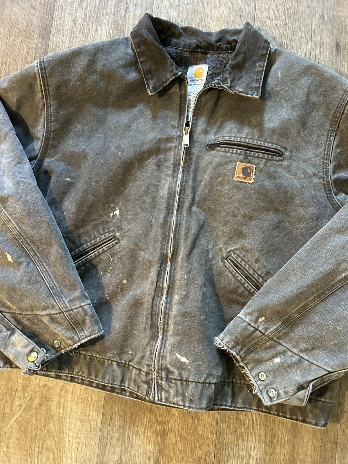 Carhartt Vintage Faded Moss Carhartt Detroit Jacket Size US XXL / EU 58 / 5 - 2 Thumbnail