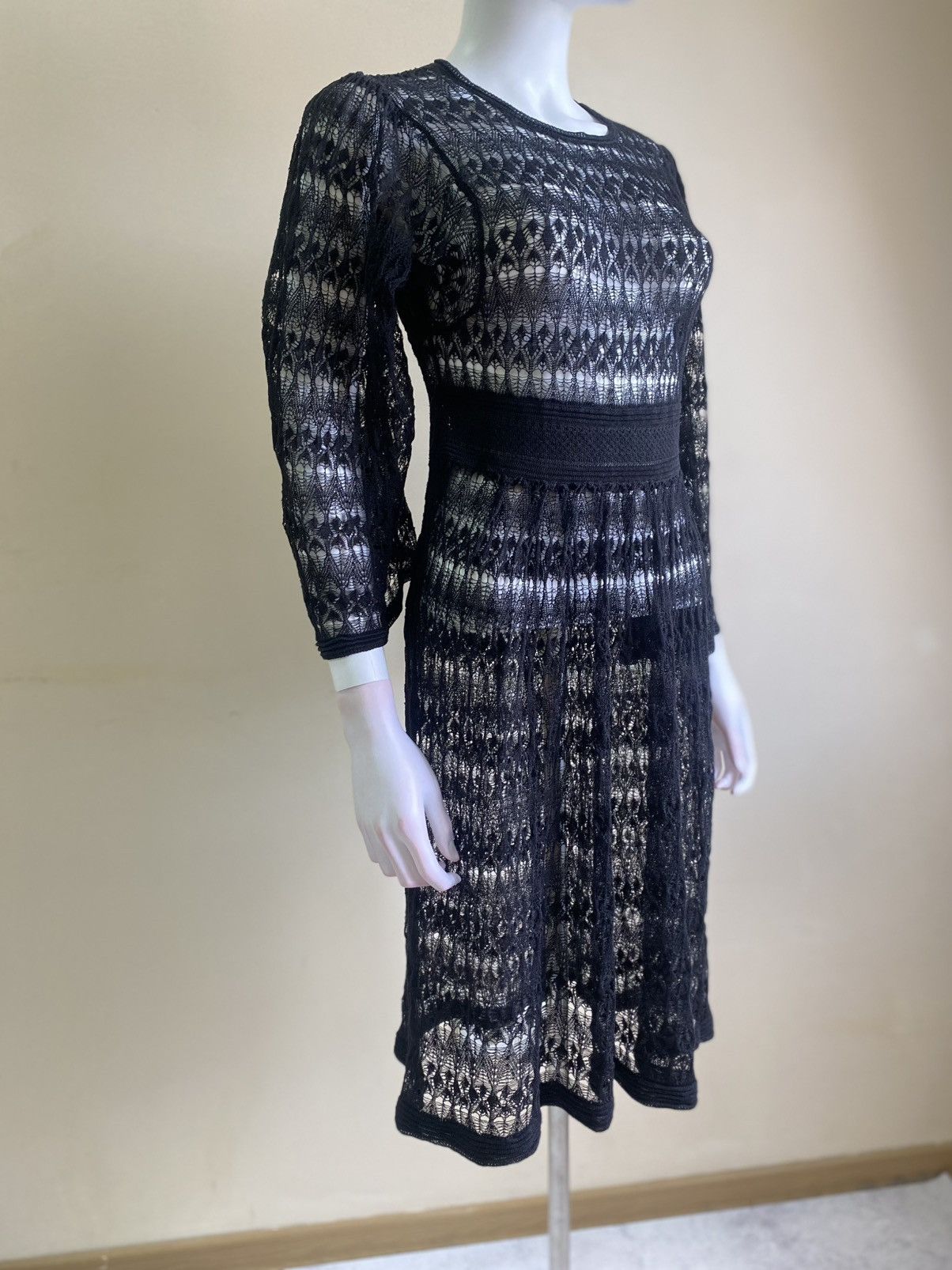 Isabel Marant Isabel Marant Black Lace Slip Knee Lenght Dress Size 40 Size S / US 4 / IT 40 - 4 Thumbnail