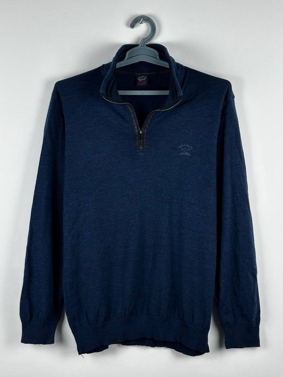 Paul & Shark Paul Shark Half Zip Pure Wool Sweater Mens Size L Size US L / EU 52-54 / 3 - 2 Thumbnail