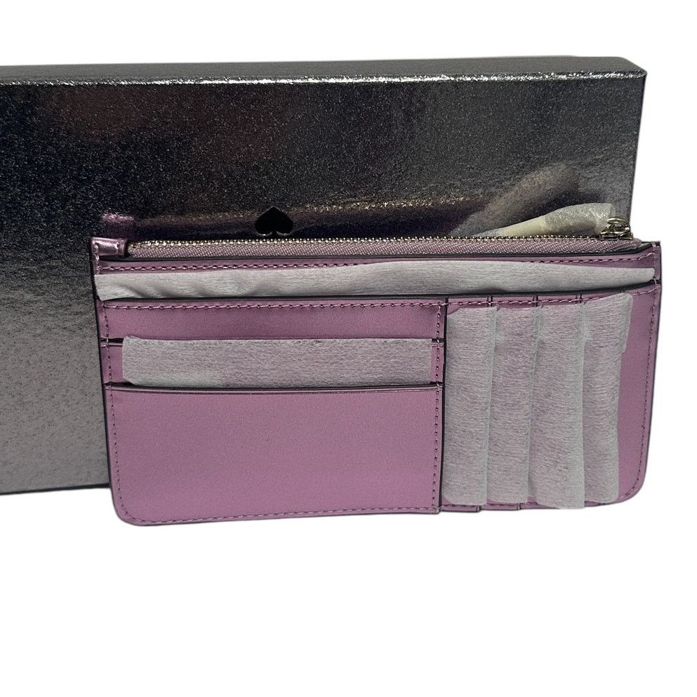 Kate Spade Kate Spade Kenzie Boxed Large Slim Cardholder in Quartz Pink Size ONE SIZE - 2 Thumbnail
