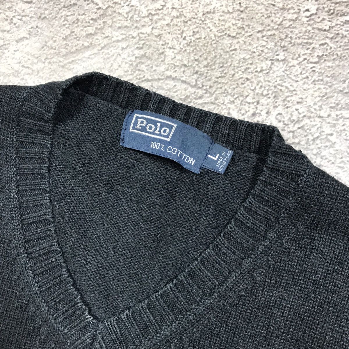 Vintage Vintage Polo Ralph Lauren V-Neck Sweater Vest Preppy Baggy L Size US L / EU 52-54 / 3 - 4 Thumbnail