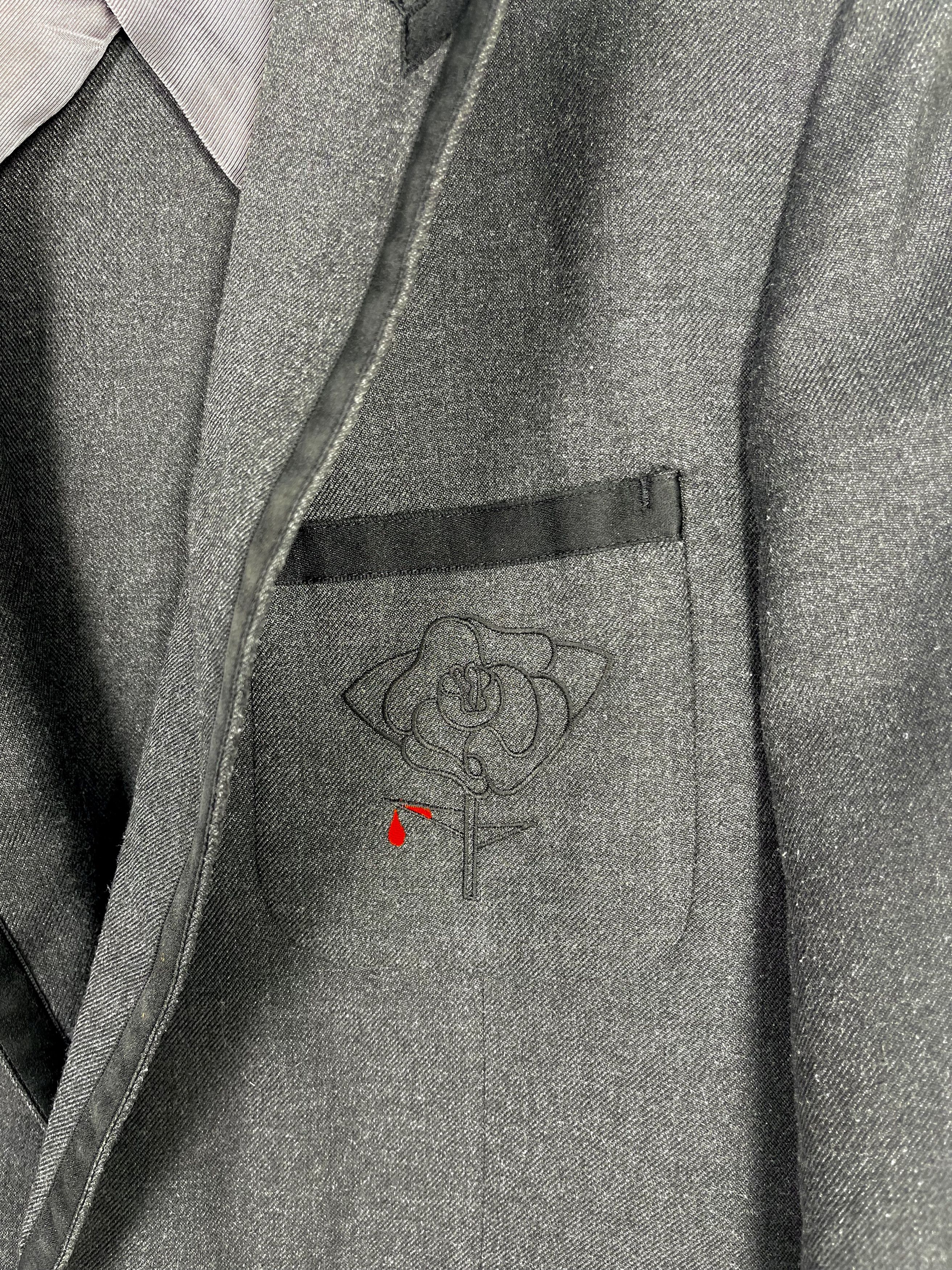Undercover UNDERCOVER Embroidered Rose Blazer Size US M / EU 48-50 / 2 - 3 Thumbnail
