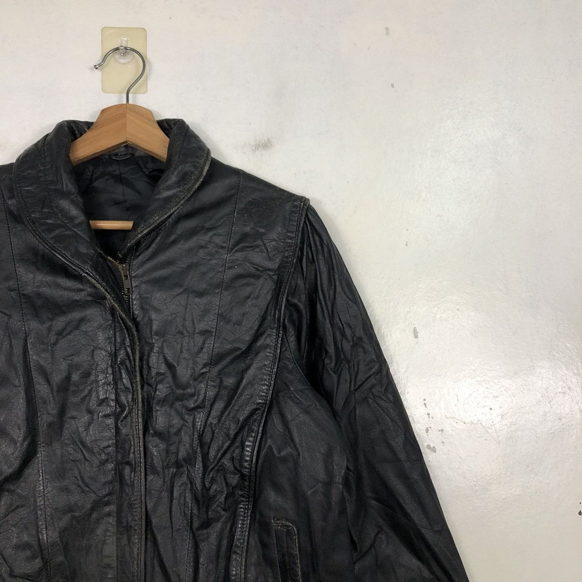 Japanese Brand 📌Vintage Biker Leather Jacket Partina Issey Miyake Size US M / EU 48-50 / 2 - 8 Thumbnail