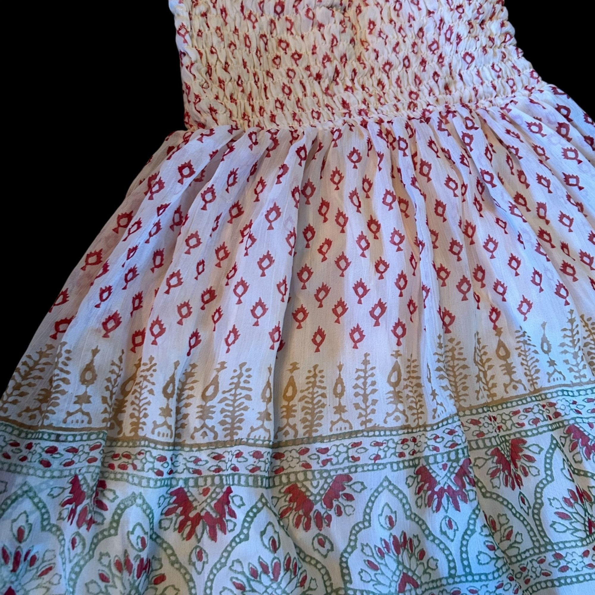 C&A Yessica By C&A Bohemian Geometric Lined Flowy Babybdoll Tuni Size S / US 4 / IT 40 - 2 Thumbnail