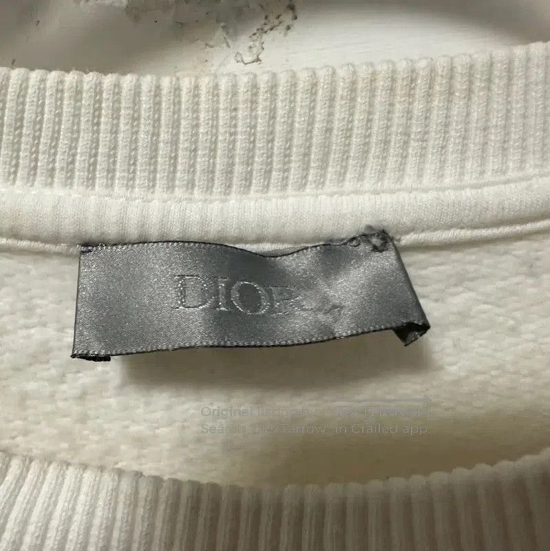 Dior Dior White Cotton Men's Sweatshirt with Bee . Size US XS / EU 42 / 0 - 4 Thumbnail