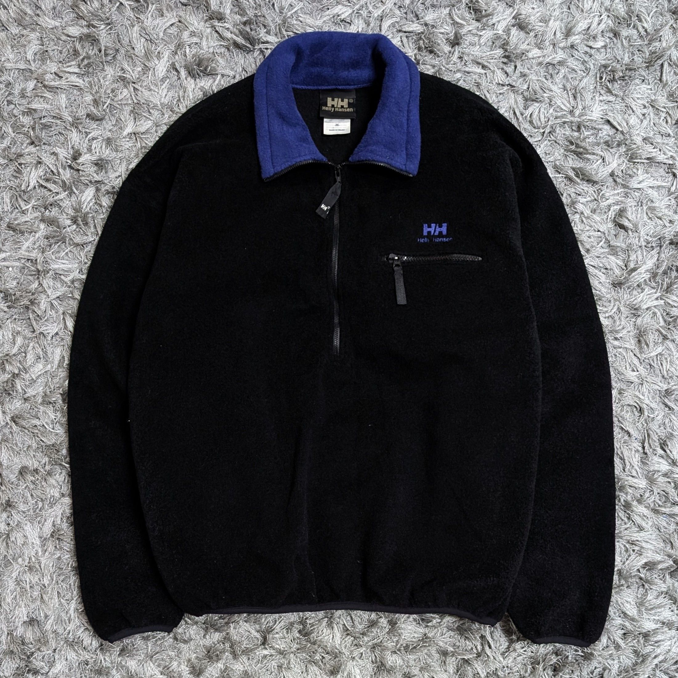 Helly Hansen Vintage Helly Hansen Plain Fleece Outdoor Jacket Size US M / EU 48-50 / 2 - 2 Thumbnail