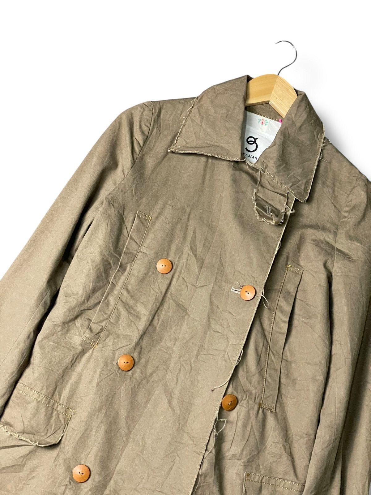Japanese Brand × Vintage GG ET MARIA Double Breasted Light Coat (114) Size US XXS / EU 40 - 2 Thumbnail
