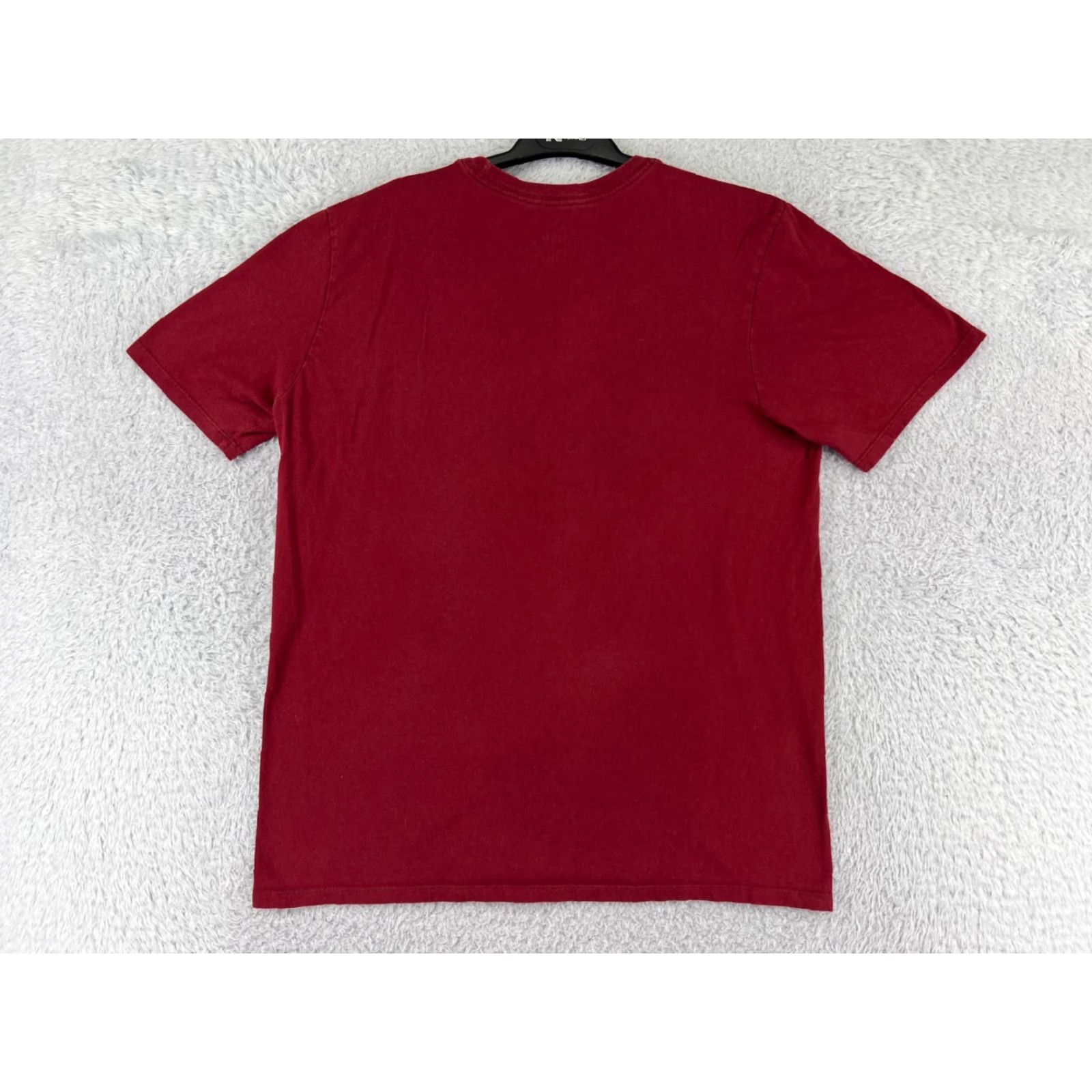 Nike Nike Shirt Mens Medium Red Swoosh Short Sleeve Crew Neck Cotton Blend Athletic - Logo, Outdoor, Sports, Retro - Nike Mens M Red Shirt Size US M / EU 48-50 / 2 - 2 Thumbnail