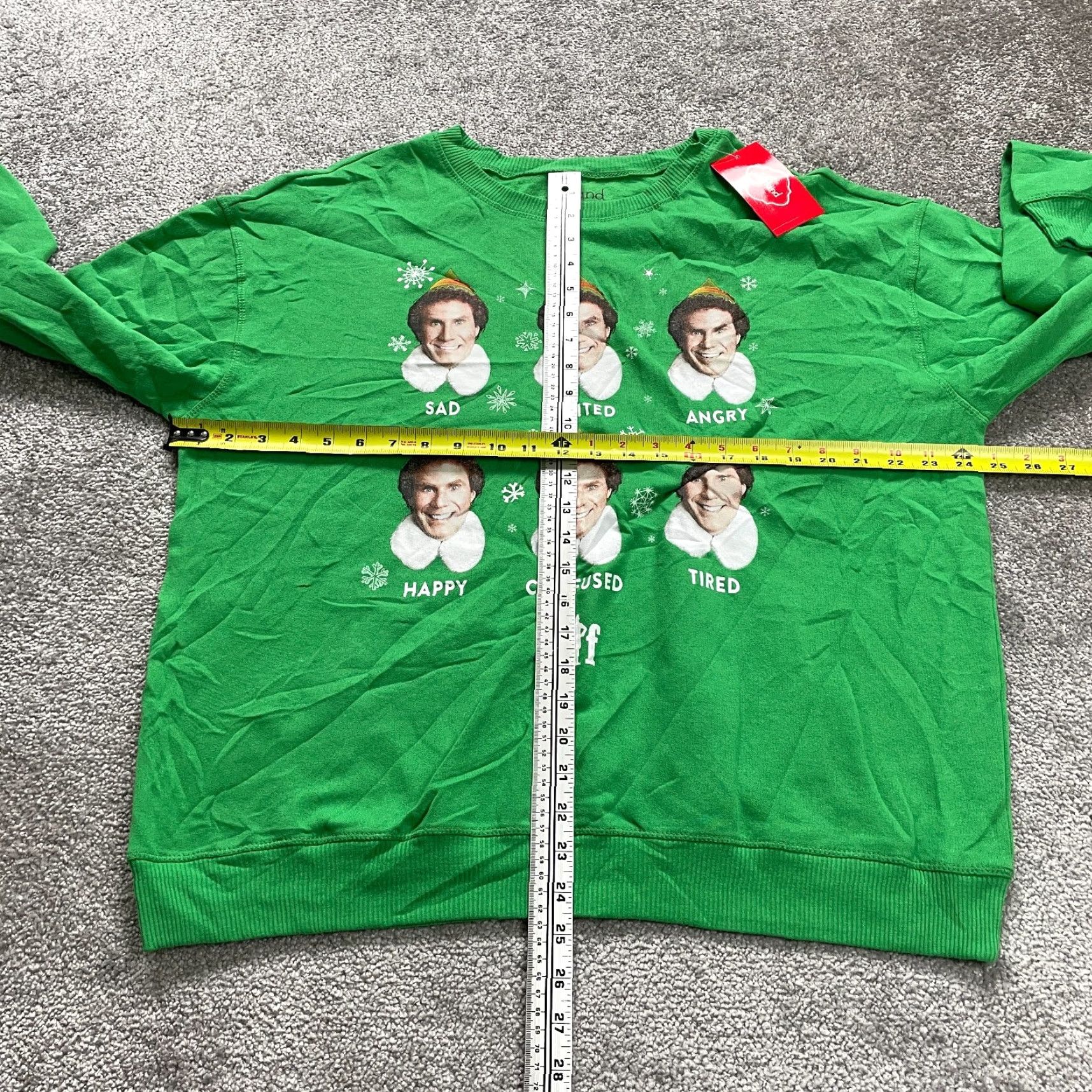 Vintage Joyland Sweatshirt Women XL Green Christmas Holiday Elf Graphic NWT Pullover Crew Neck All Seasons Casual Logo Regular Size XL / US 12-14 / IT 48-50 - 7 Thumbnail