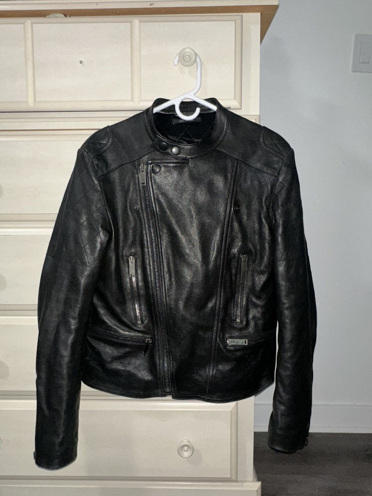 Gucci 2000s Gucci Tom Ford Moto Black Calfskin Leather Jacket Size US M / EU 48-50 / 2 - 1 Thumbnail