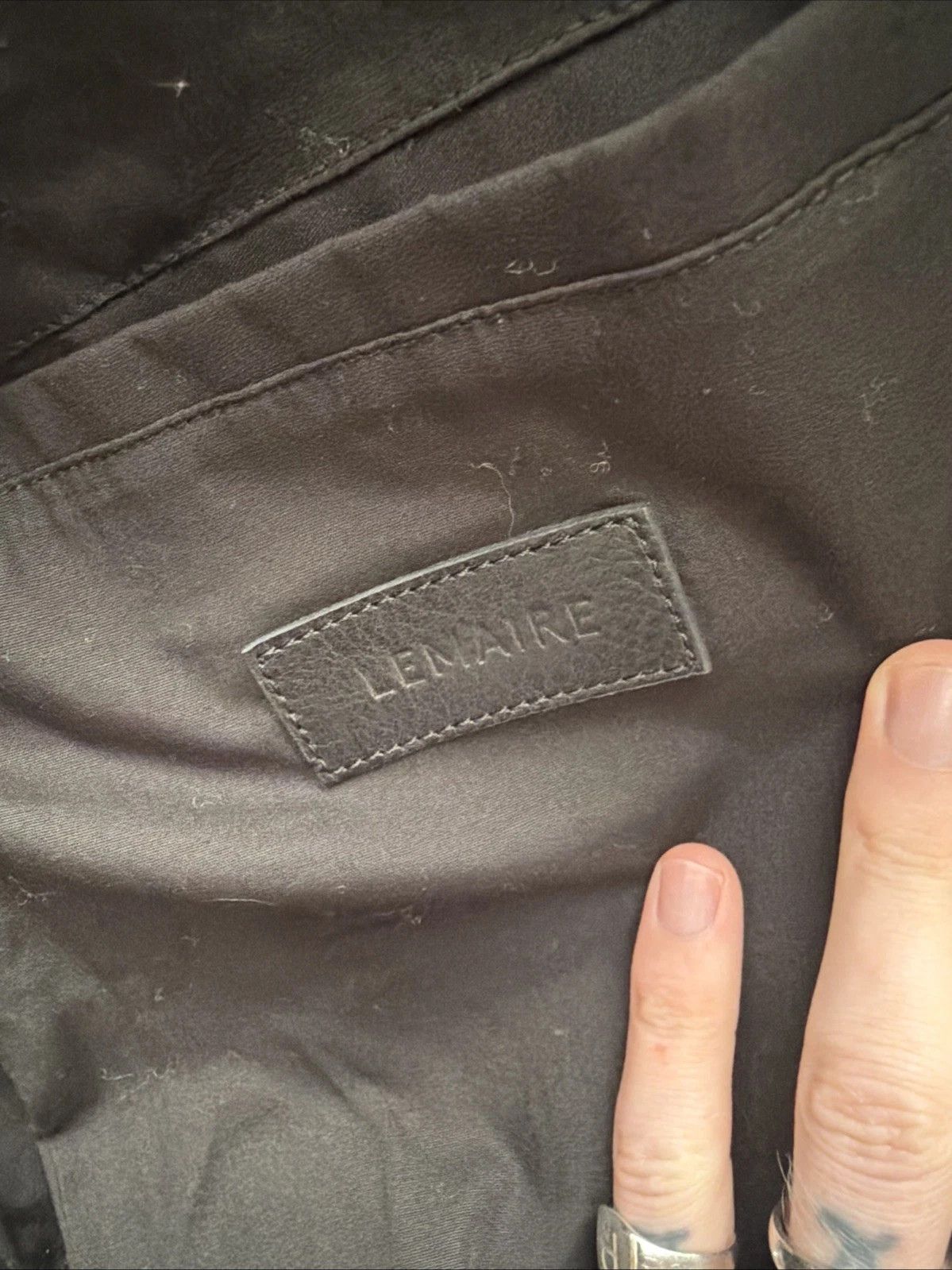 Lemaire LEMAIRE Large collar leather blouson jacket SMALL 44 Brown Size US S / EU 44-46 / 1 - 9 Thumbnail