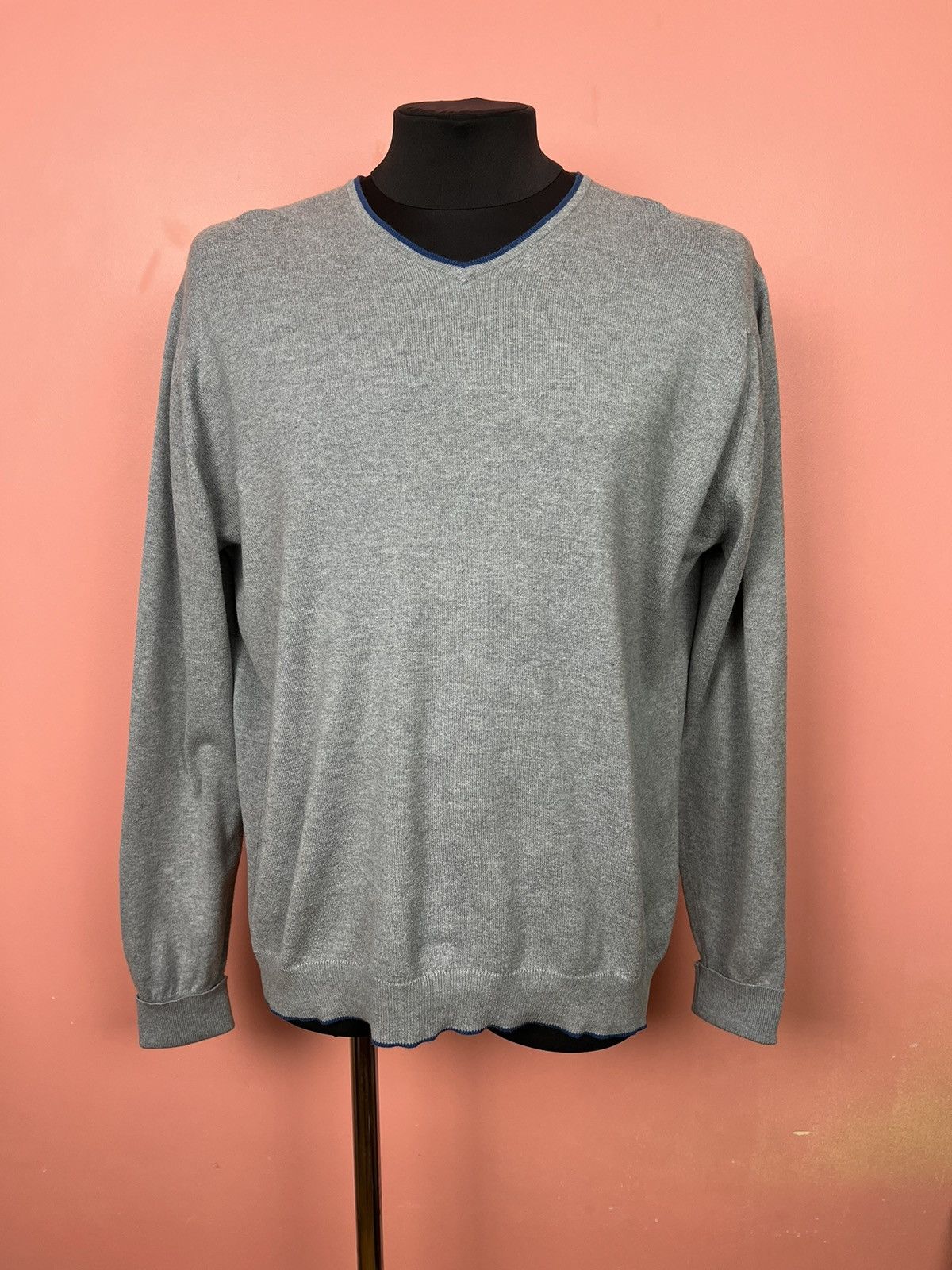 John Smedley John Smedley v neck sweatshirt England luxury Size US XL / EU 56 / 4 - 1 Thumbnail