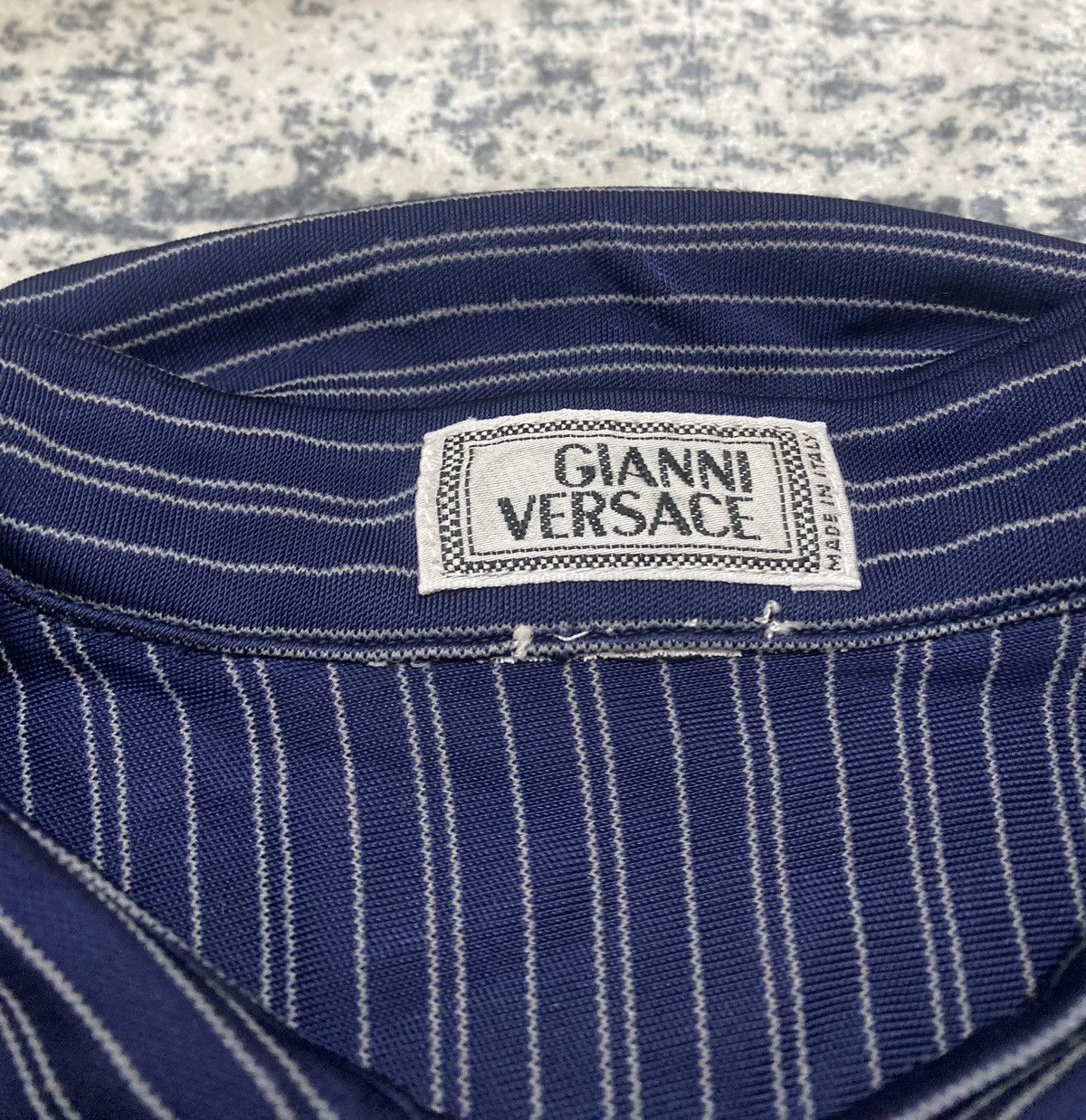Other Vintage gianni versace luxury rare stripped polo shirt Size US XS / EU 42 / 0 - 2 Thumbnail