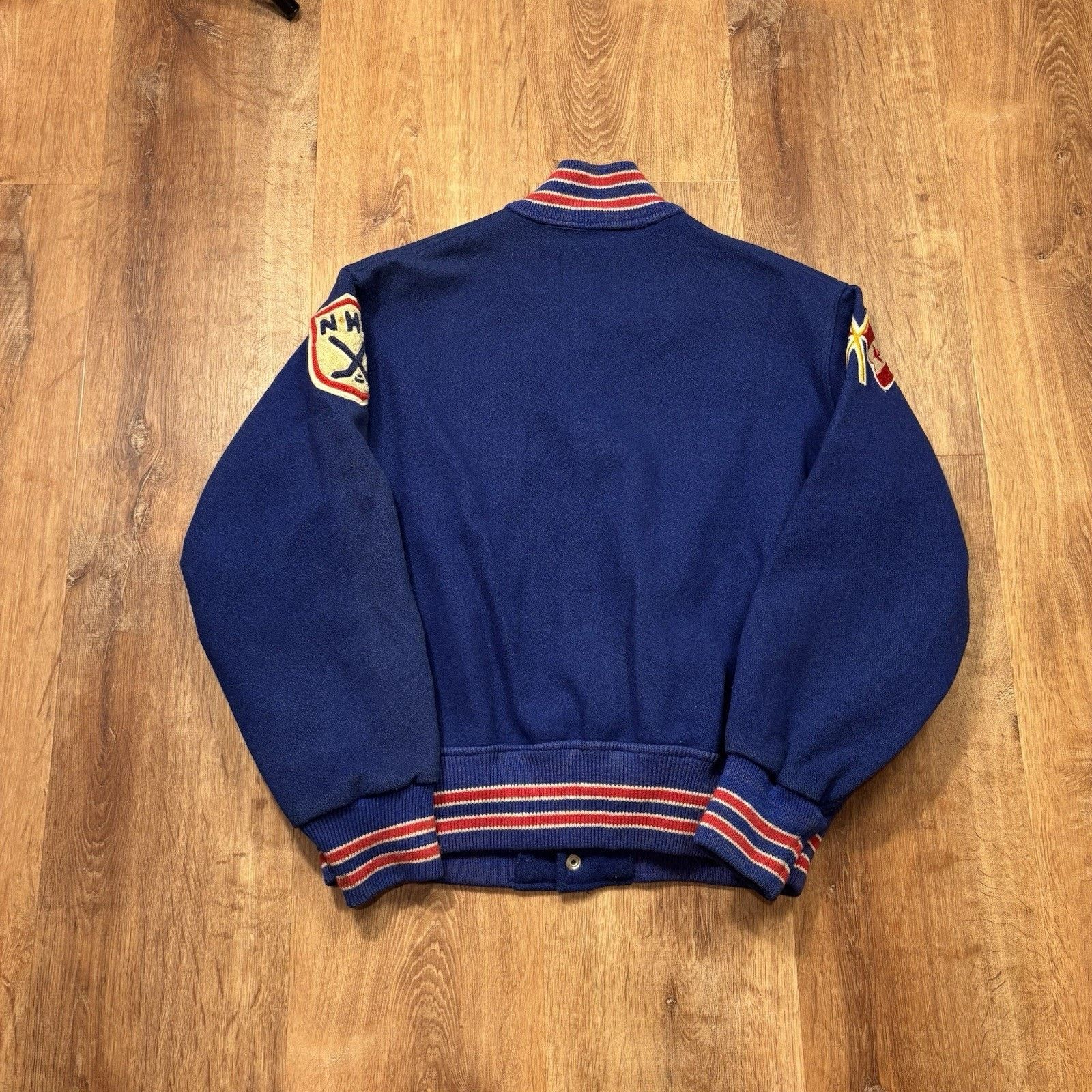 NHL 70s Vintage Cosby New York Rangers Jacket Mens 44 NHL Wool Size US L / EU 52-54 / 3 - 4 Thumbnail