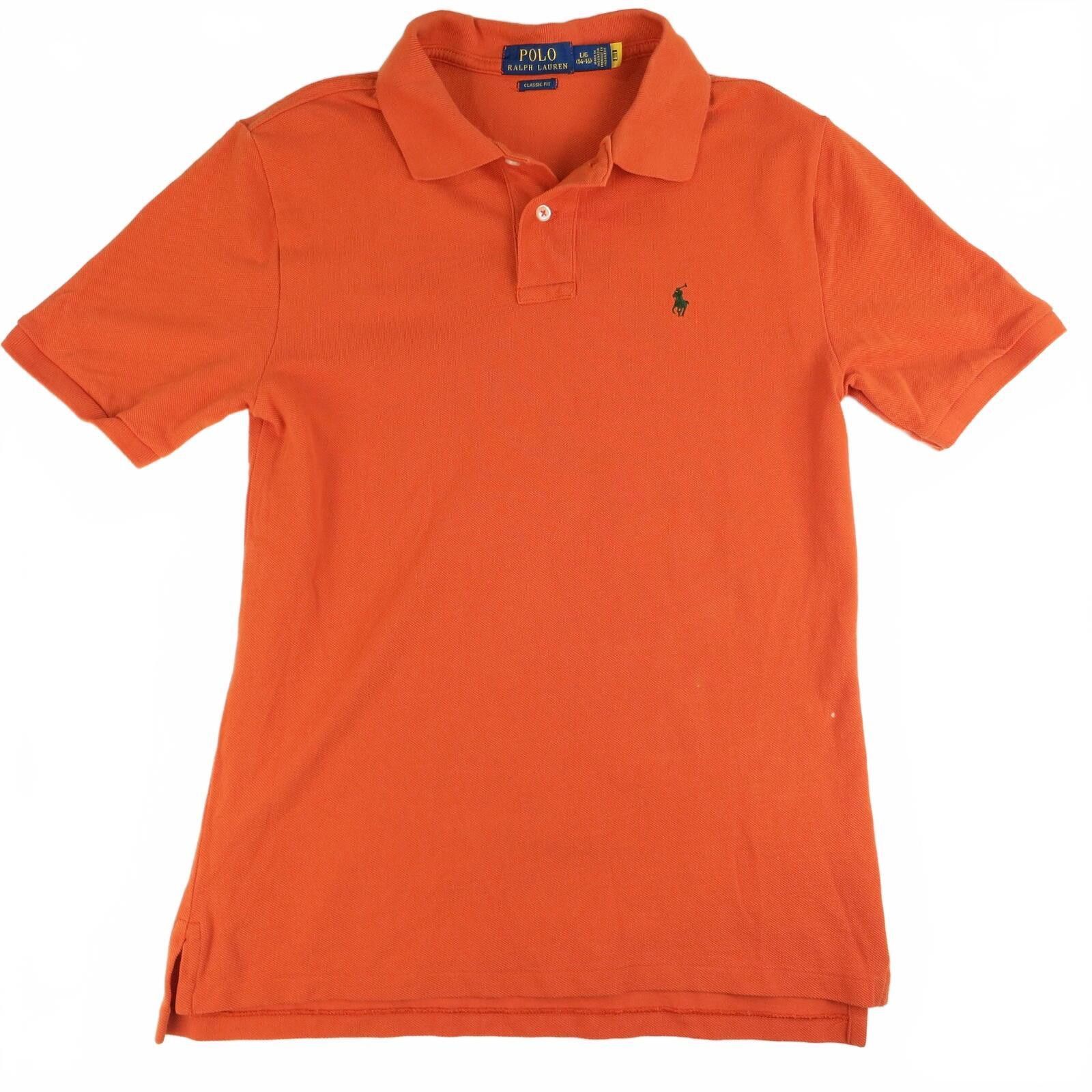 Polo Ralph Lauren Polo Ralph Lauren Classic Fit Orange Polo Shirt Boys L Size US L / EU 52-54 / 3 - 1 Thumbnail