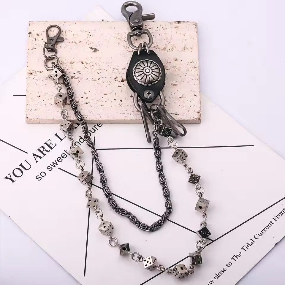 Jewelry Industrial Multi-Link Wallet Chain | Heavyweight Silver-Tone Size ONE SIZE - 1 Thumbnail