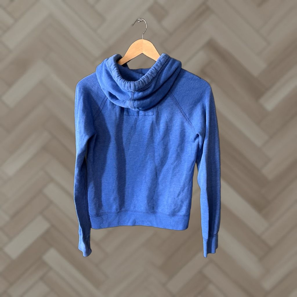 Abercrombie & Fitch Abercrombie & Fitch Hooded Sweatshirt Womens Blue Pullover Embroidered Size M Size M / US 6-8 / IT 42-44 - 1 Thumbnail