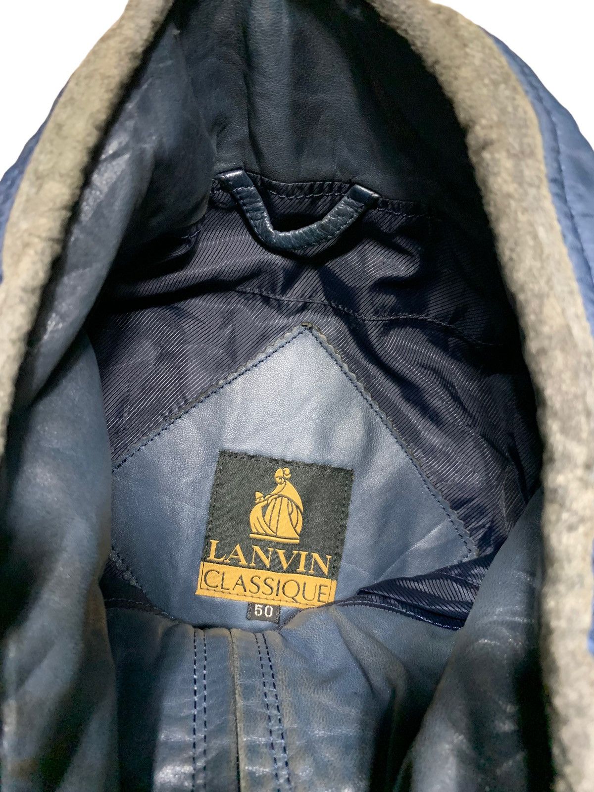 Lanvin Lanvin Classique Half Leather Jacket Size US XL / EU 56 / 4 - 6 Thumbnail
