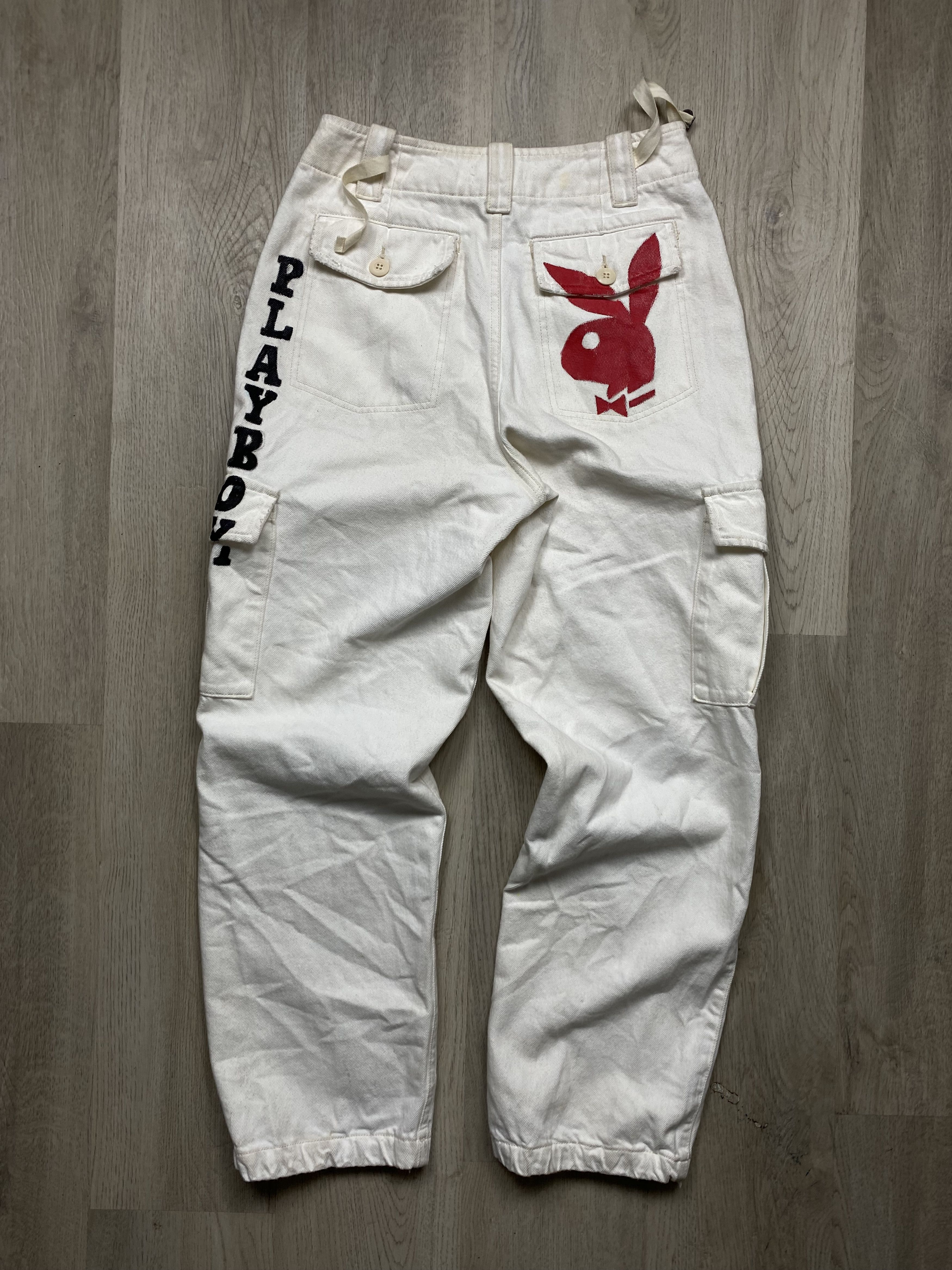 20471120 × Playboy Playboy Cargo Baggy Multipocket Pants Size US 29 - 4 Thumbnail