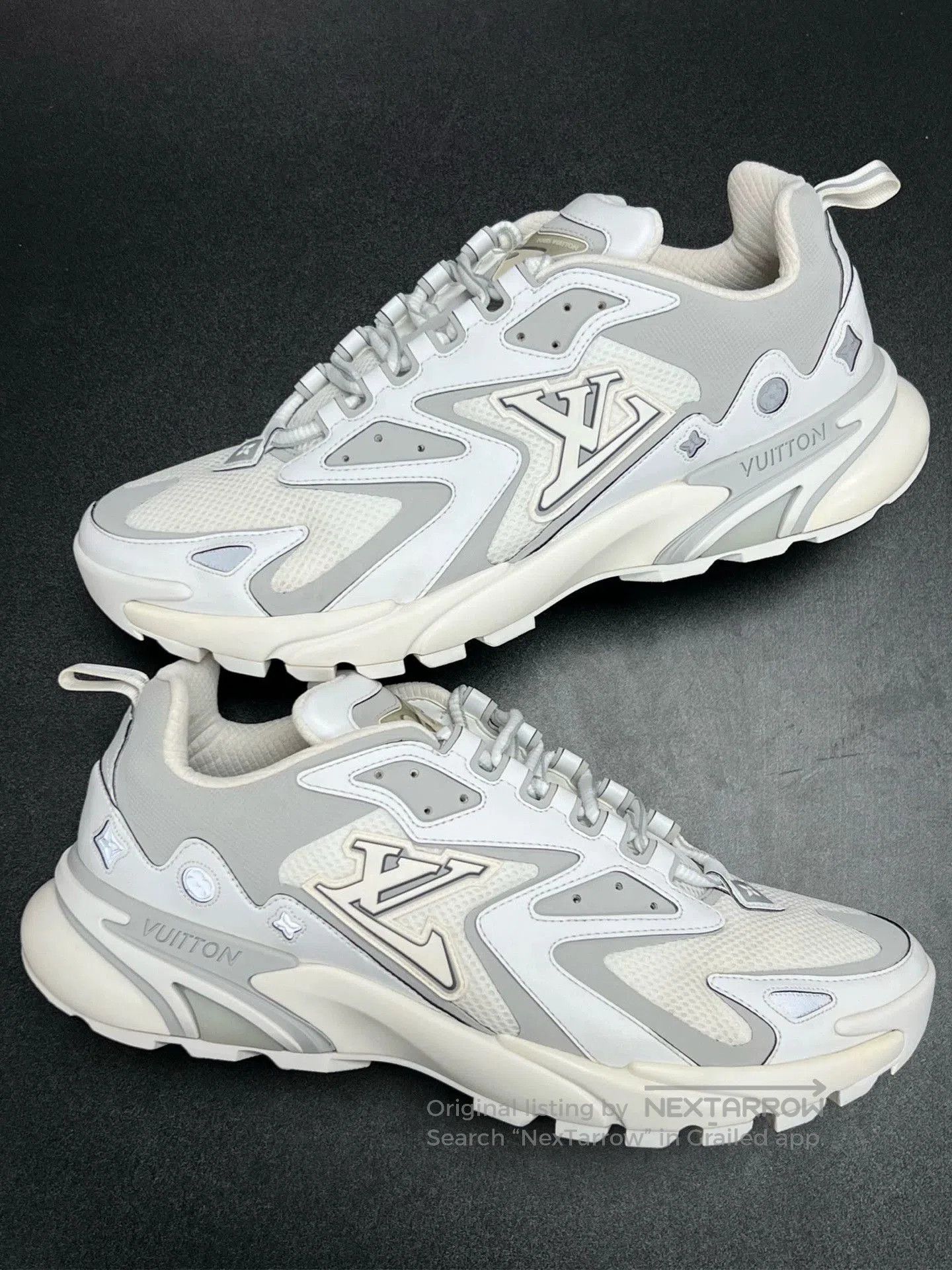 Louis Vuitton lv runner tatic sneakers in white and gray. Size US 11 / EU 44 - 4 Thumbnail
