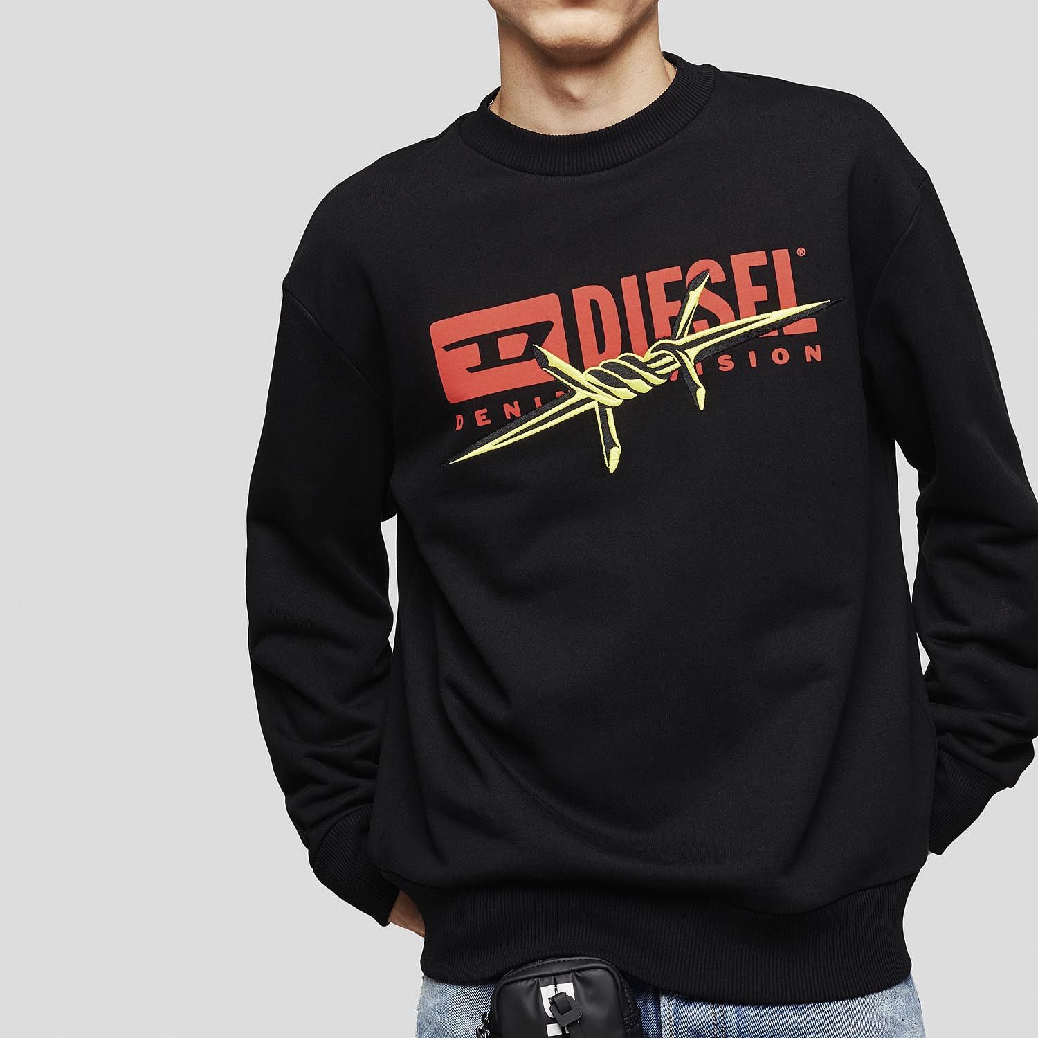 Diesel Diesel Big Logo Crew Neck Sweatshirt Size US L / EU 52-54 / 3 - 11 Thumbnail