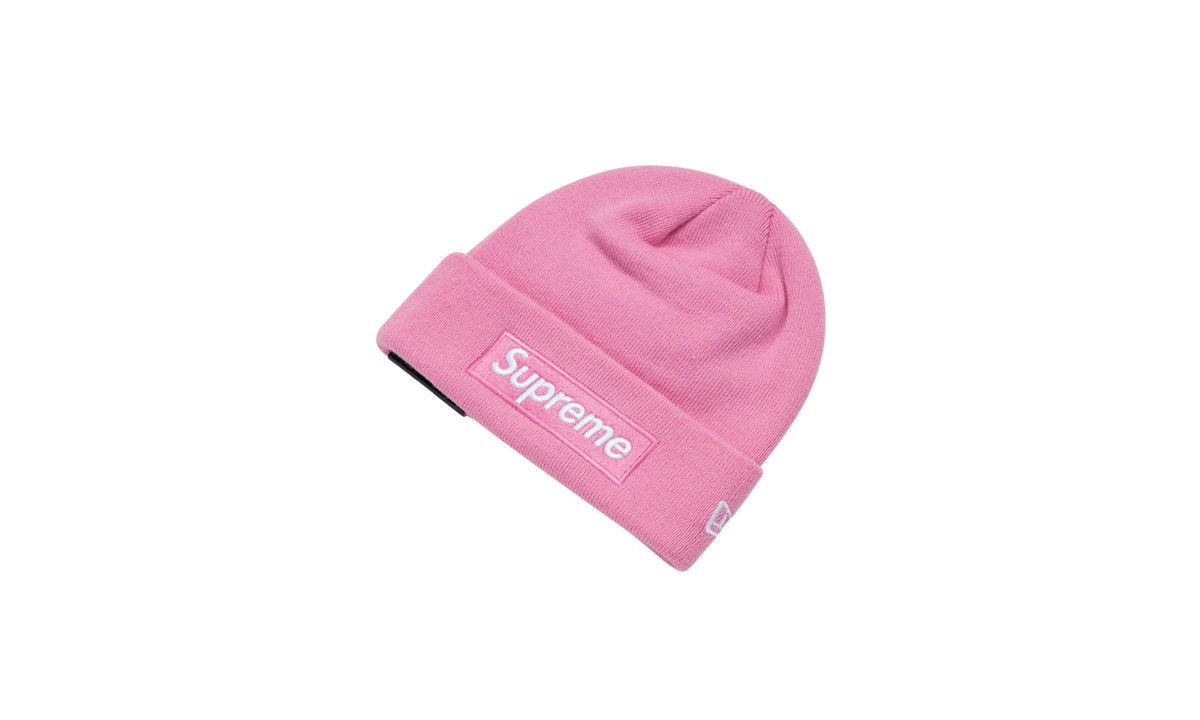 New Era × Supreme FW21 Supreme New Era Box Logo Beanie Pink OS Size ONE SIZE - 13 Thumbnail