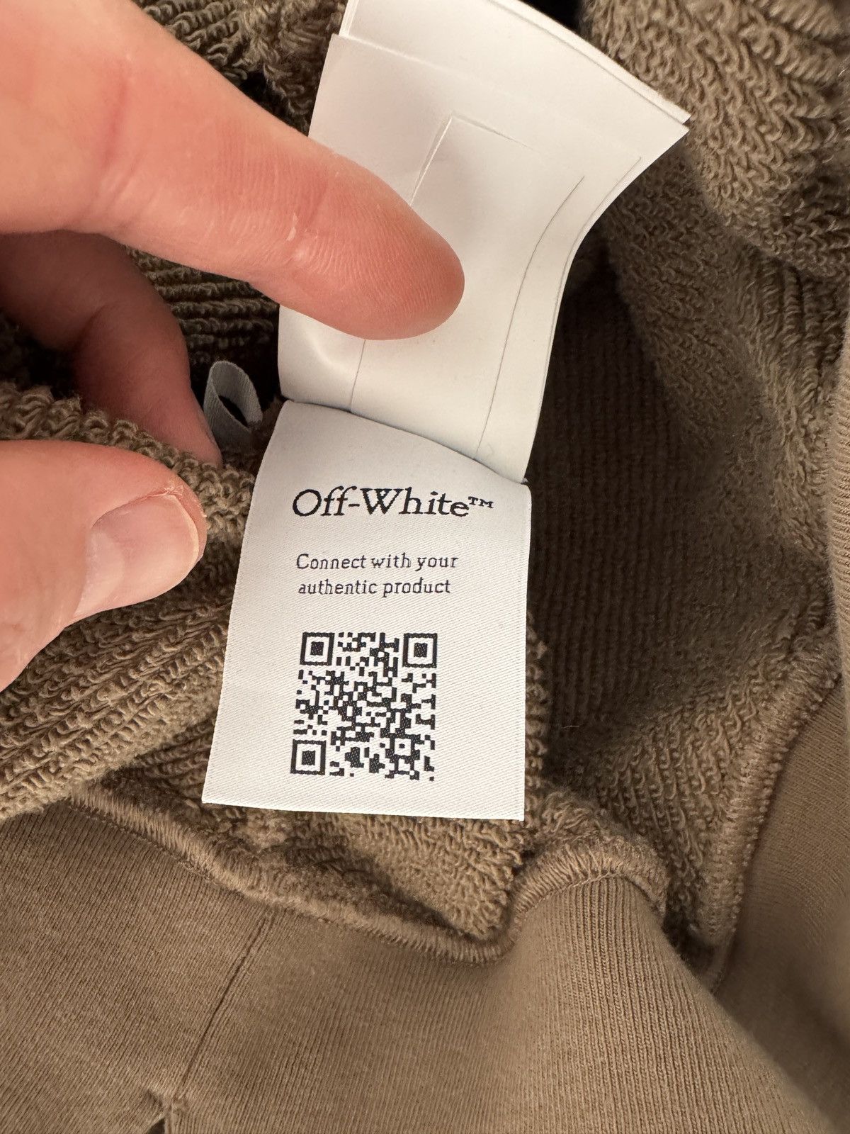 Off-White Off white hoodie beige size S Size US S / EU 44-46 / 1 - 9 Thumbnail