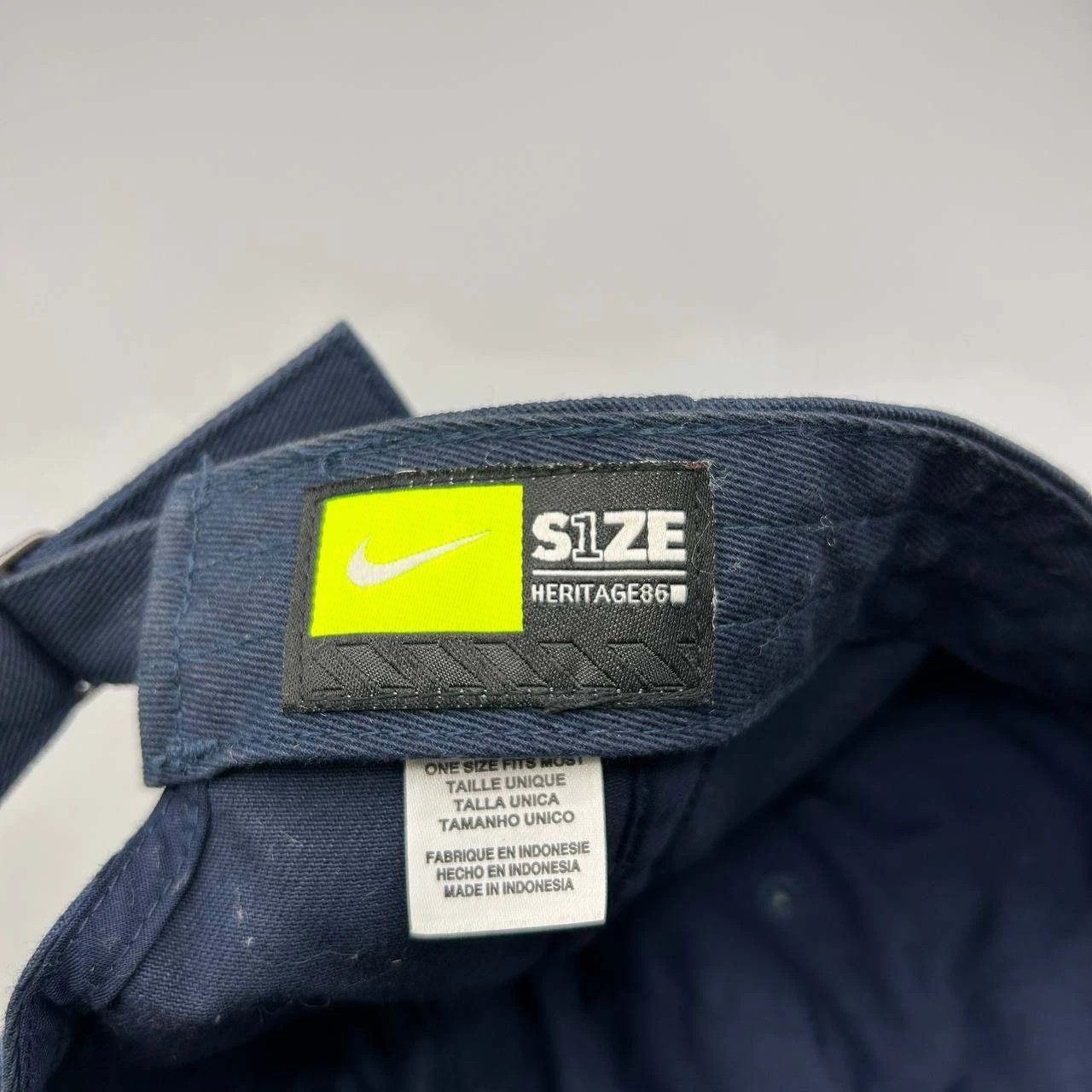 Nike Nike Heritage 86 Hat Men Blue Embroidered Strap Back Cotton Size ONE SIZE - 6 Thumbnail