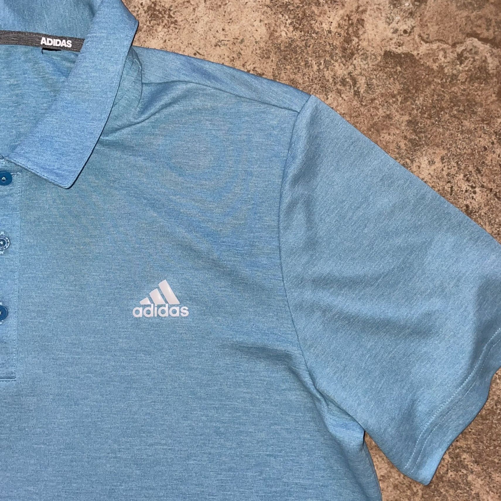 Adidas Adidas Golf Polo Blue Half Button Up Mens XL Polo Shirt Size US XL / EU 56 / 4 - 2 Thumbnail