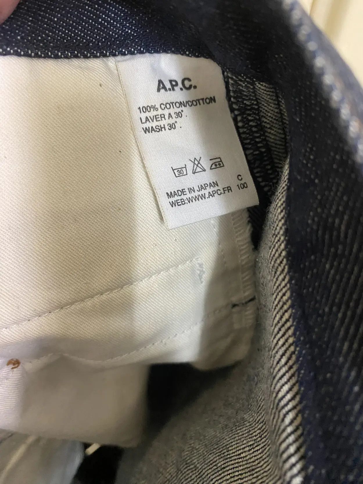 A.P.C. SS17 APC Selvedge Redline Short Rolled Up Denim Size US 30 / EU 46 - 8 Thumbnail