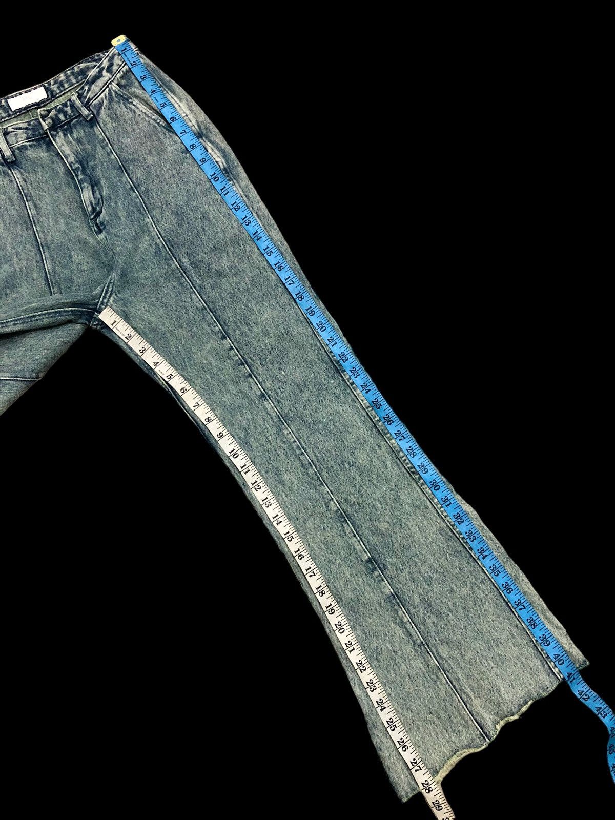HARE × Japanese Brand FLARE‼️‼️RECONSTRUCTED DENIM BY HARE Size 26" / US 2 / IT 38 - 7 Thumbnail