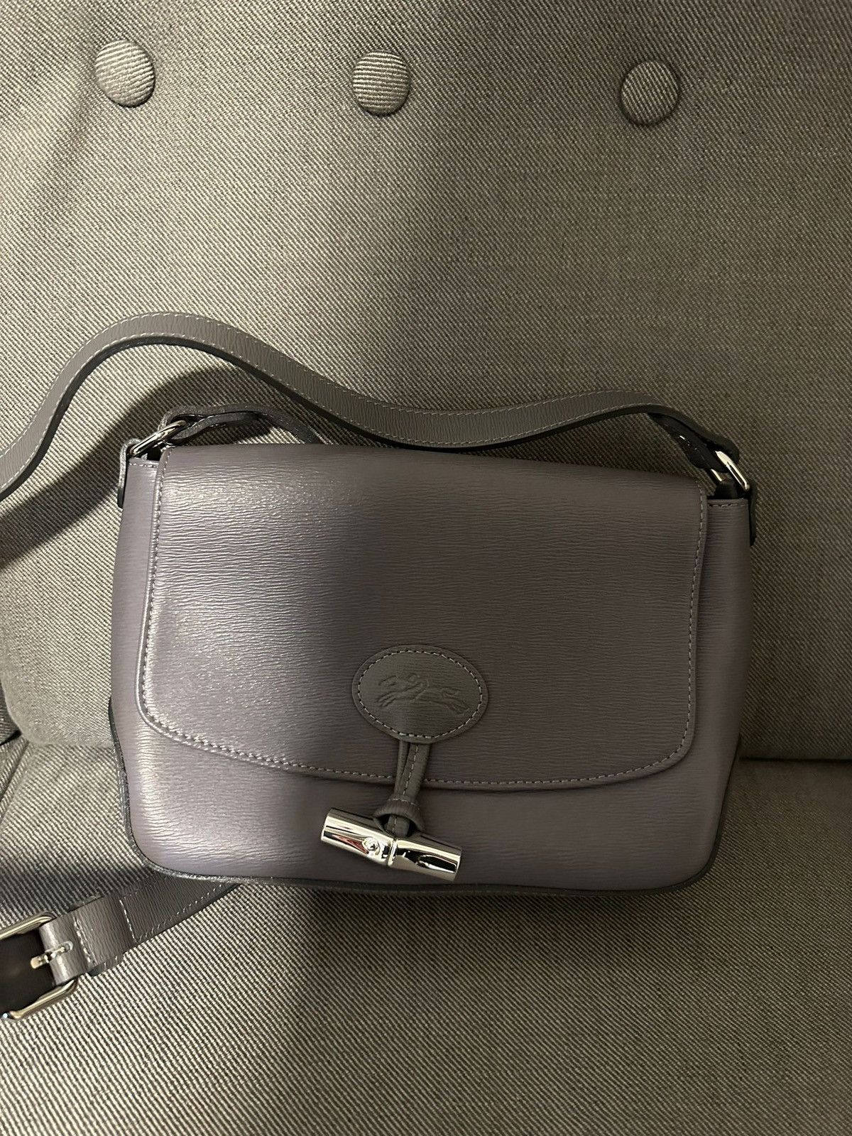 Longchamp LONGCHAMP Gray shoulder bag Size ONE SIZE - 4 Thumbnail