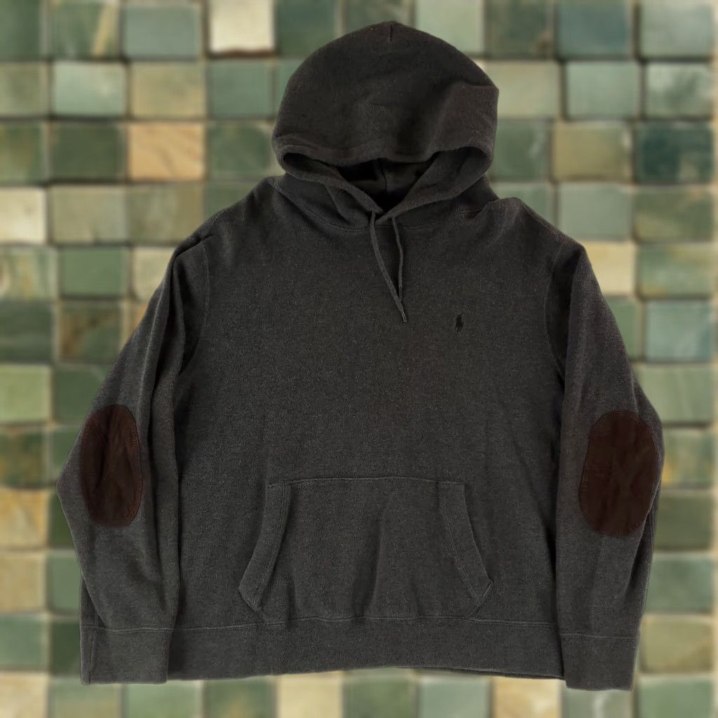 Polo Ralph Lauren Polo Ralph Lauren Hoodie Sweatshirt Elbow Patches Gray Mens XXL Size US XXL / EU 58 / 5 - 1 Thumbnail