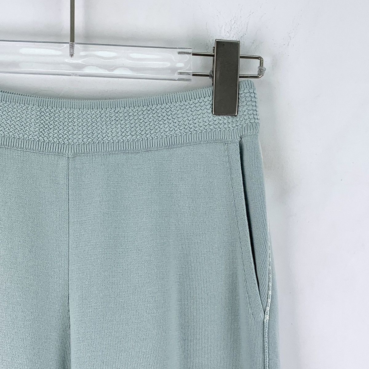 Loro Piana Loro Piana Sky Blue Silk Knit Casual Pants K26WX Size 26" / US 2 / IT 38 - 3 Thumbnail