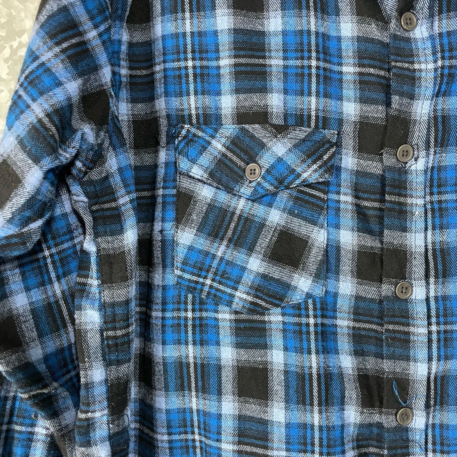 Vintage Open Trails Blue Plaid Workwear Flannel Button Up Shirt - XL Size US XL / EU 56 / 4 - 3 Thumbnail