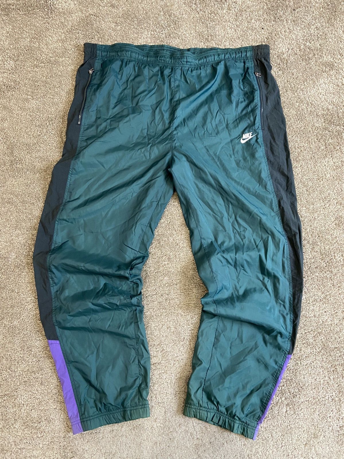 Nike Vintage 90s Nike Teal Track Pants Size US 36 / EU 52 - 1 Thumbnail