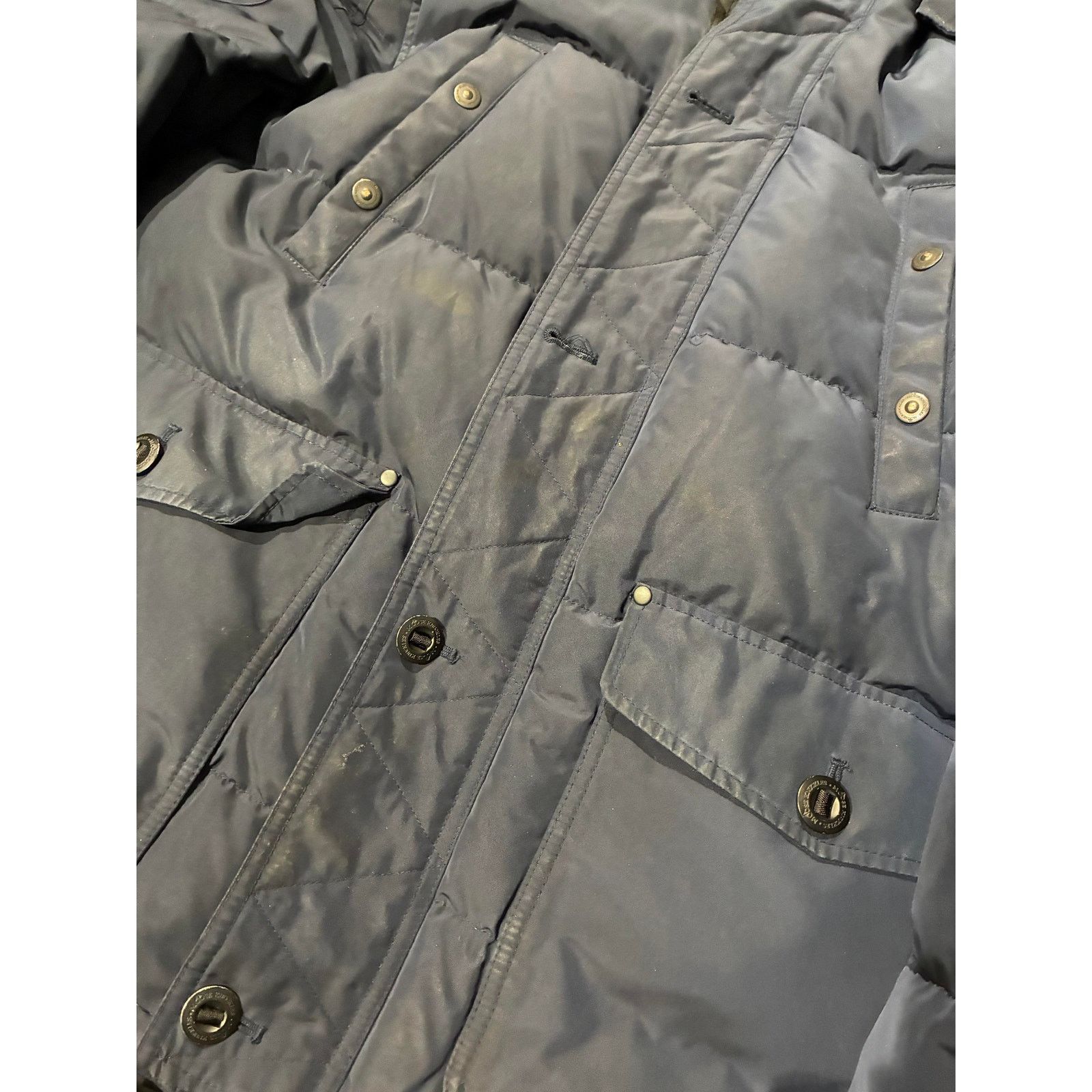 Moose Knuckles Moose Knuckles Fur Puffer Navy Jacket Size US XL / EU 56 / 4 - 2 Thumbnail