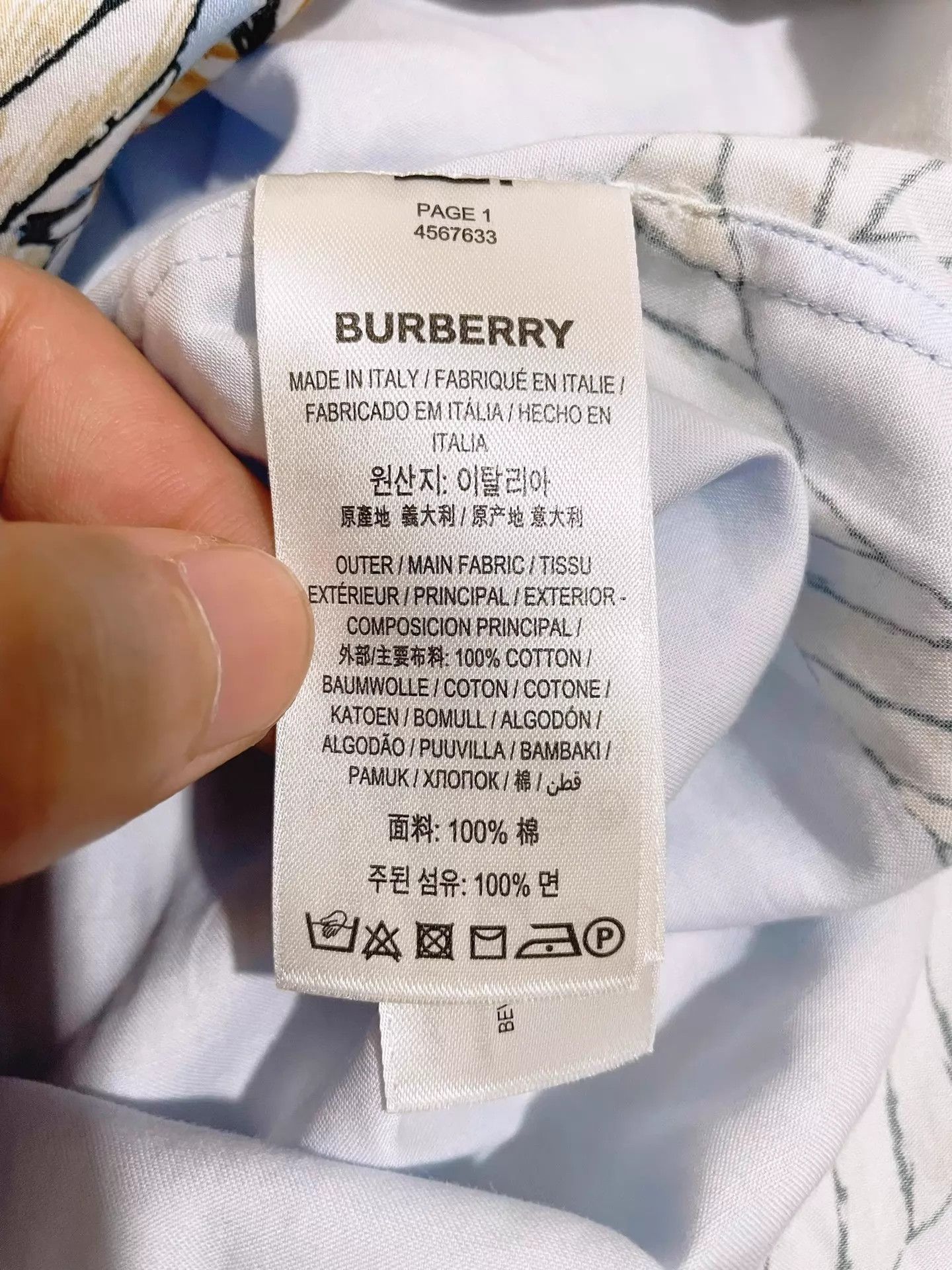 Burberry BURBERRY Runway Blue Shark Print XL Shirt Size US XL / EU 56 / 4 - 7 Thumbnail
