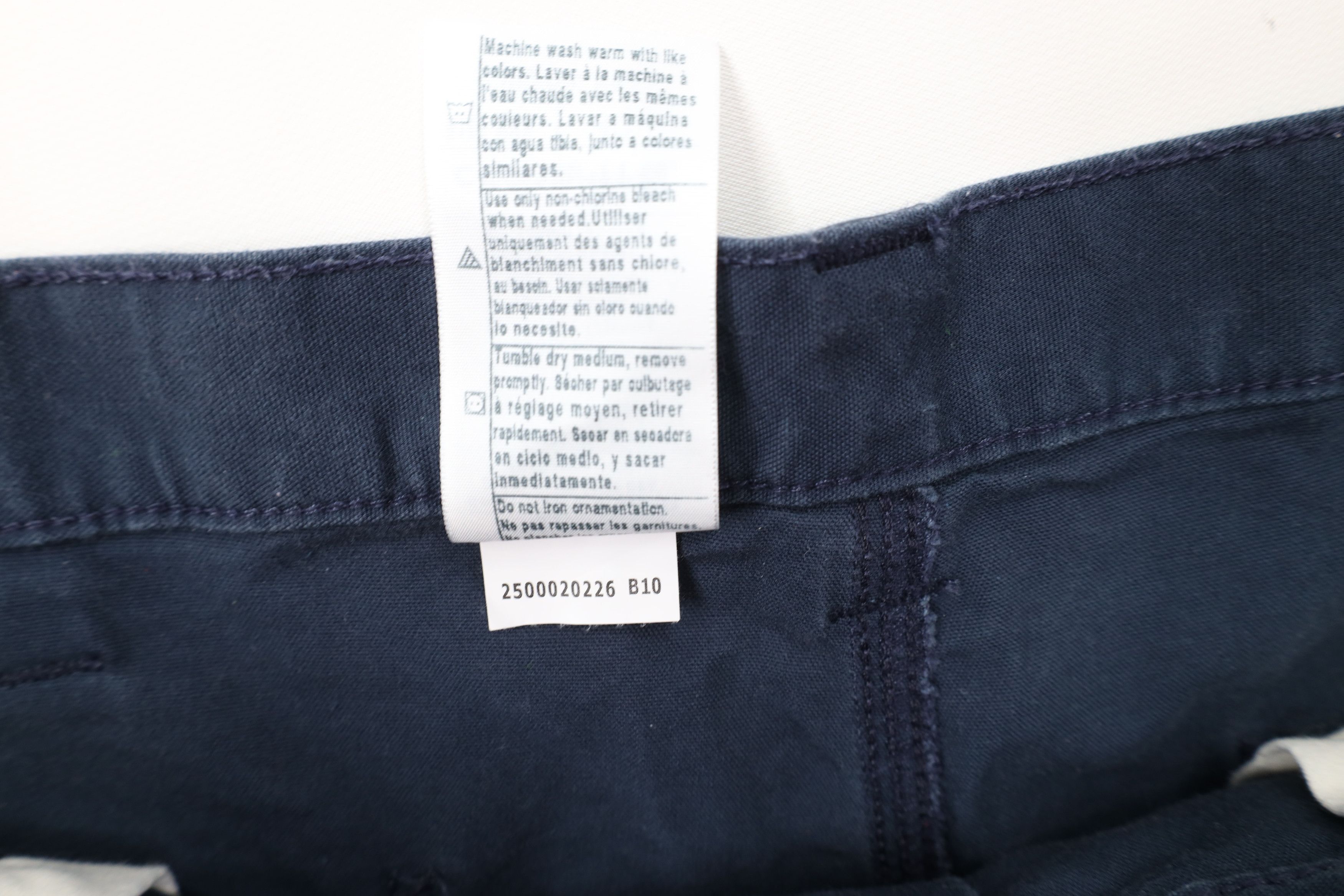 Carhartt Vintage Y2K Carhartt Spell Canvas Dungaree Shorts Navy Blue Size US 40 / EU 56 - 7 Thumbnail
